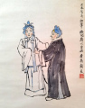 关良     戏剧人物 