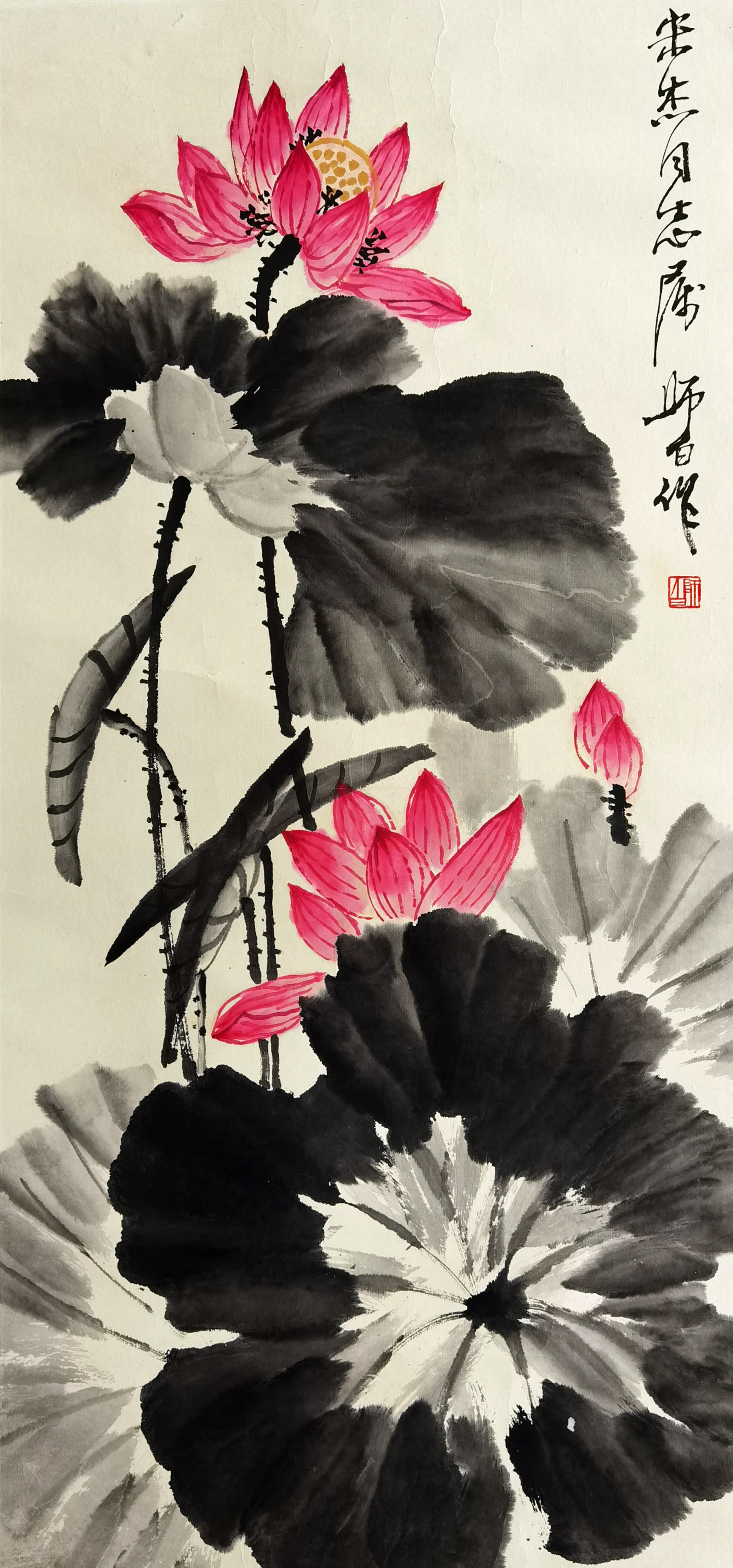 娄师白     荷花