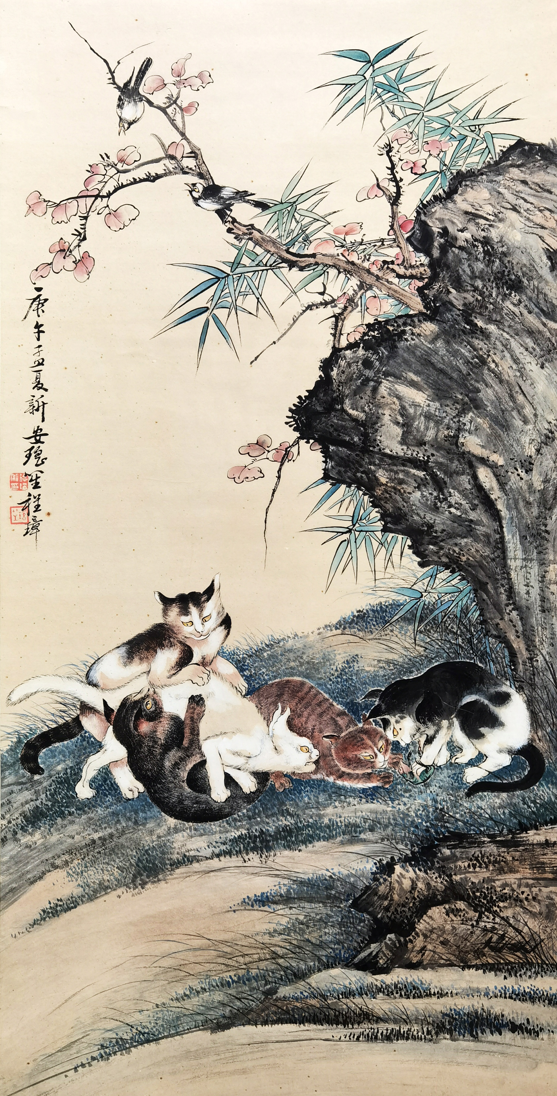 程璋     猫趣图