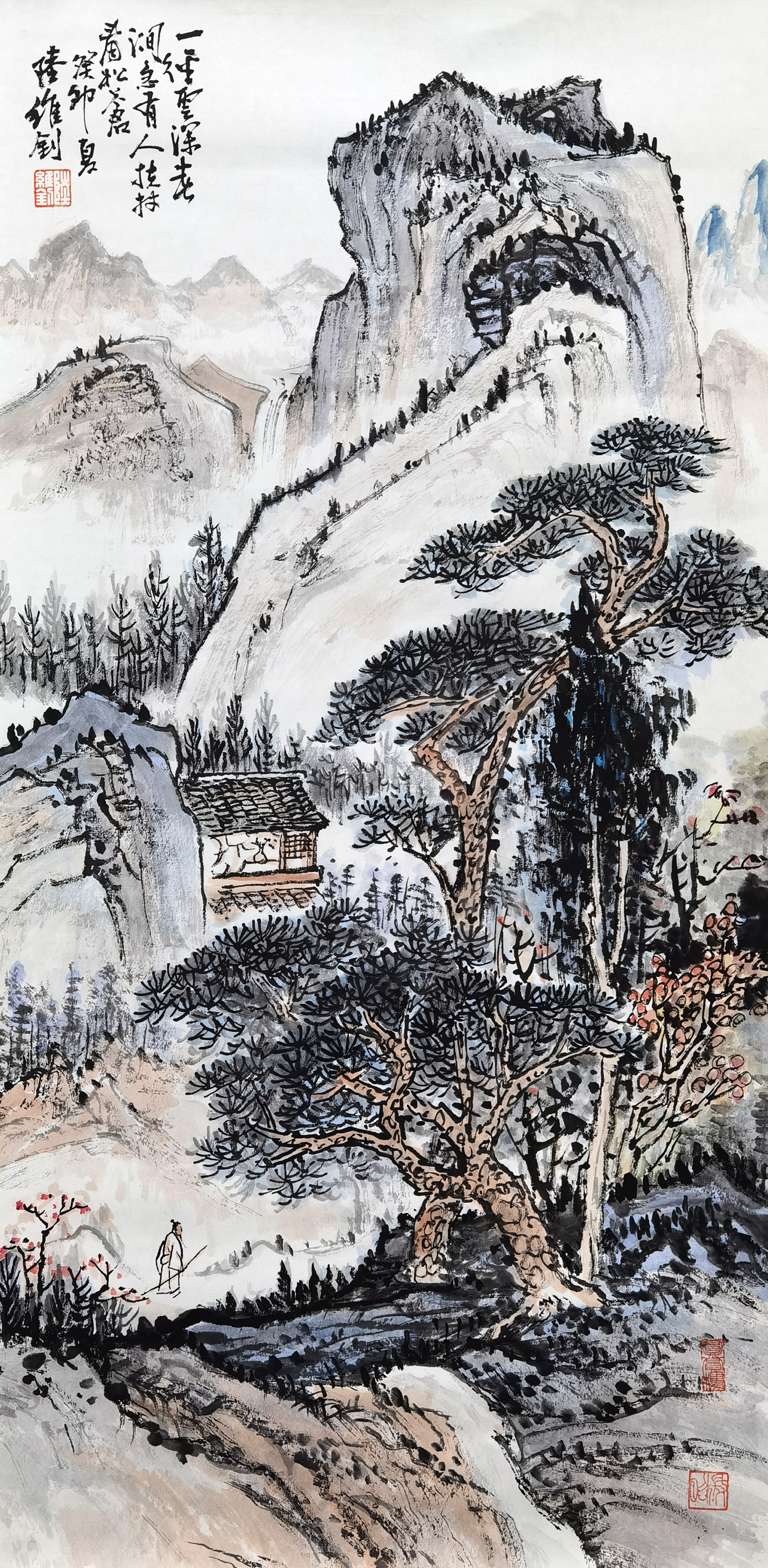陆维钊     山水