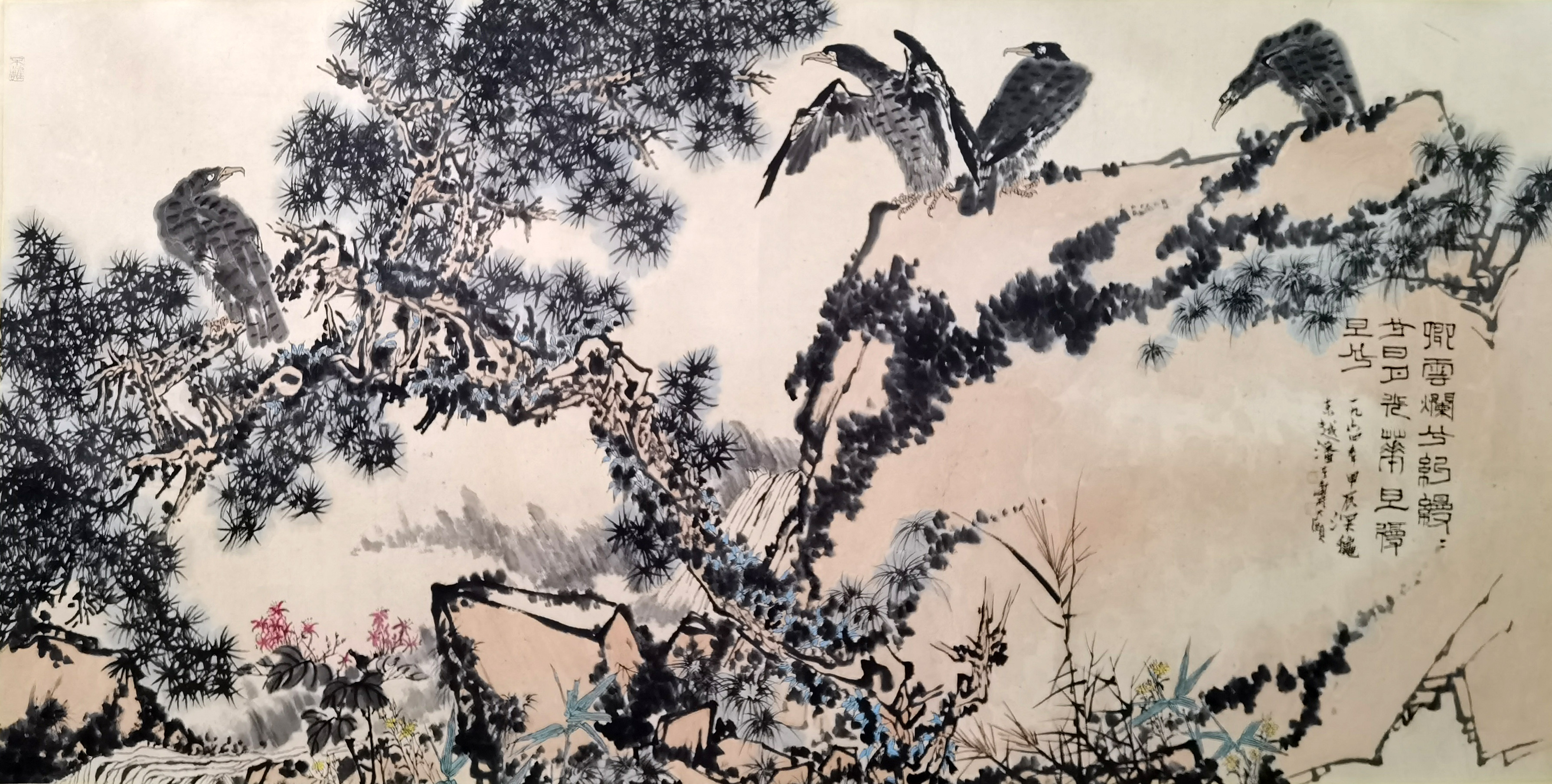 潘天寿     花鸟