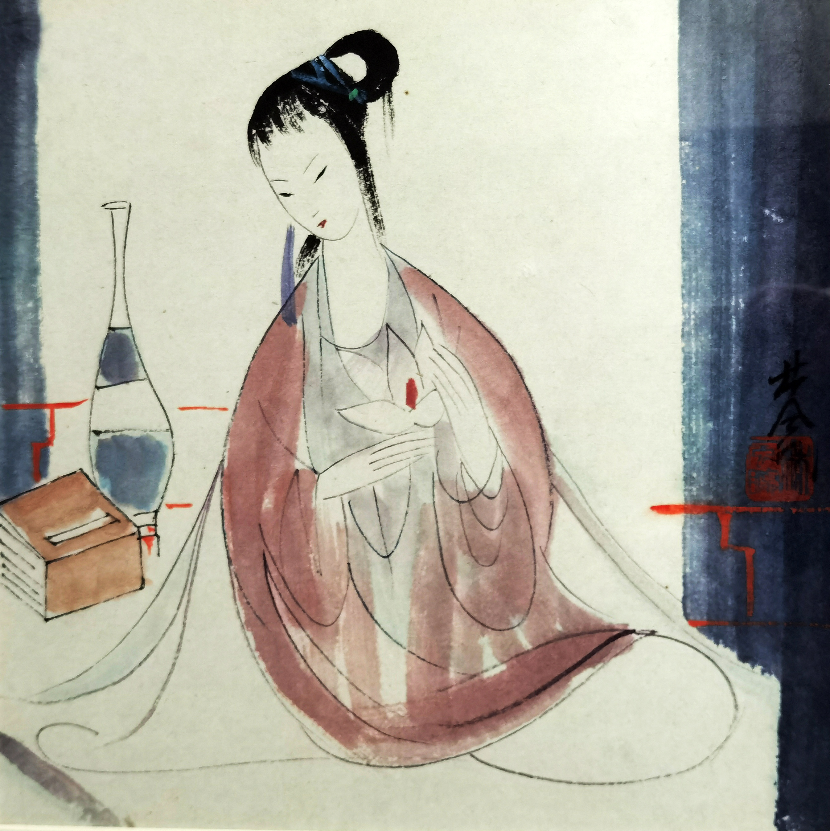 林风眠     仕女