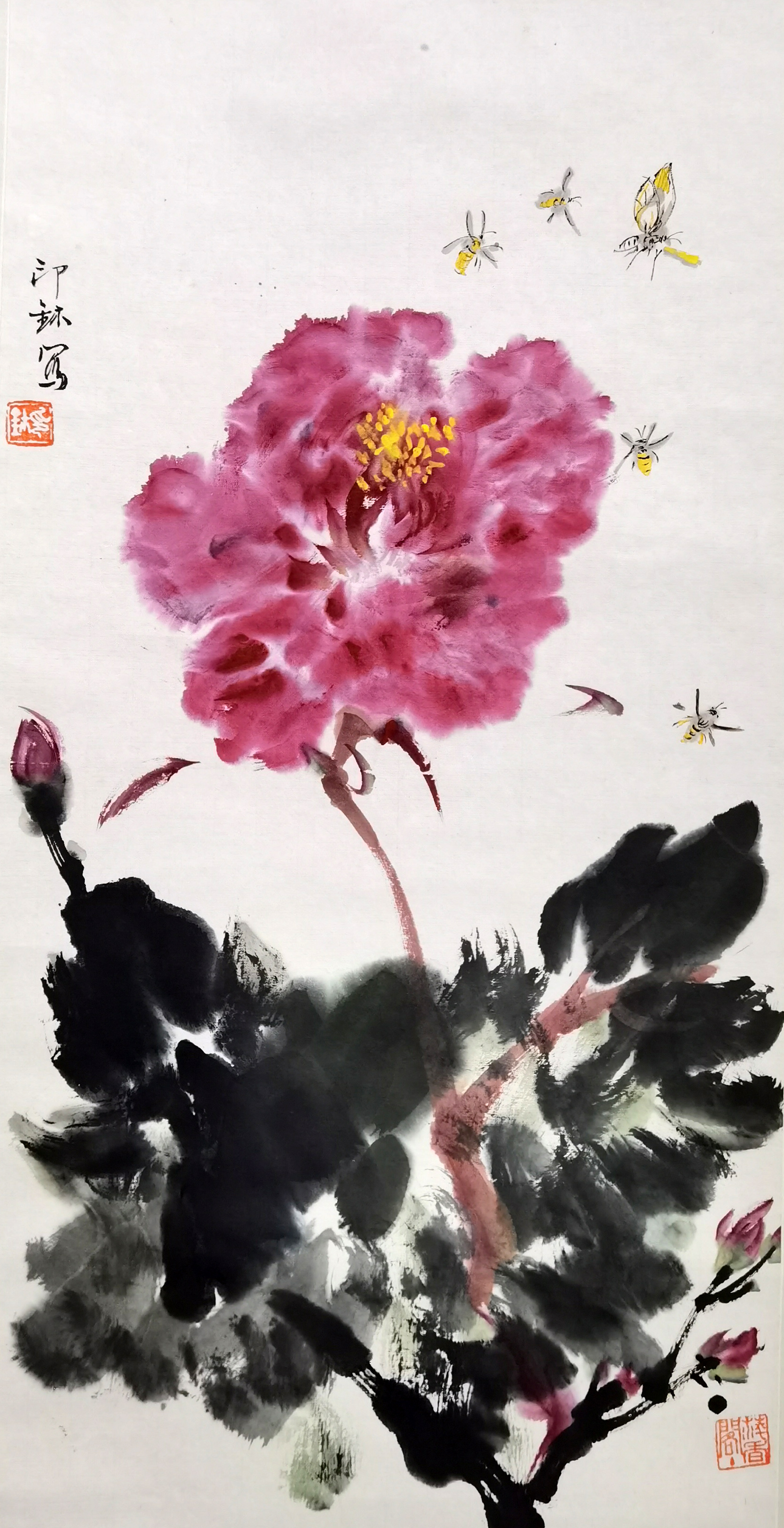 萧朗　     花鸟