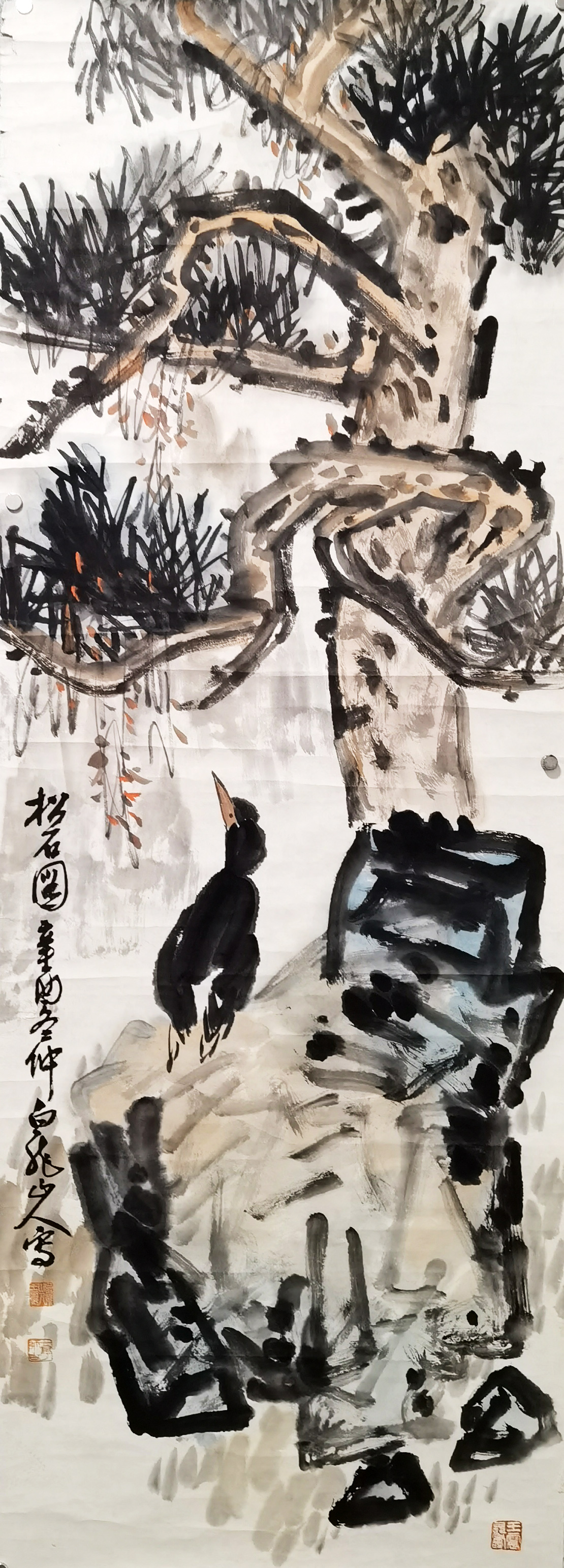 王一亭     松鹤