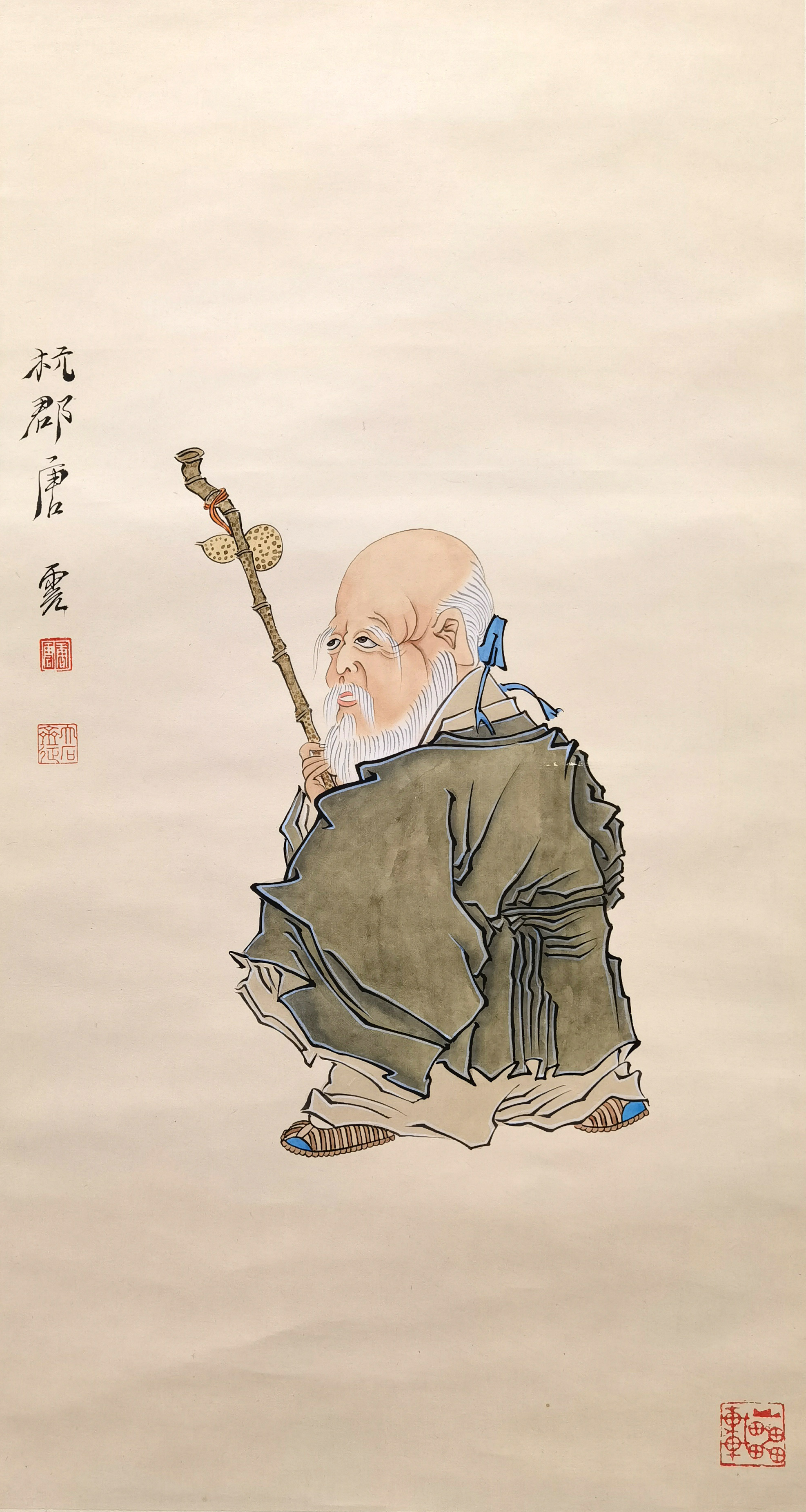 唐云     寿星图