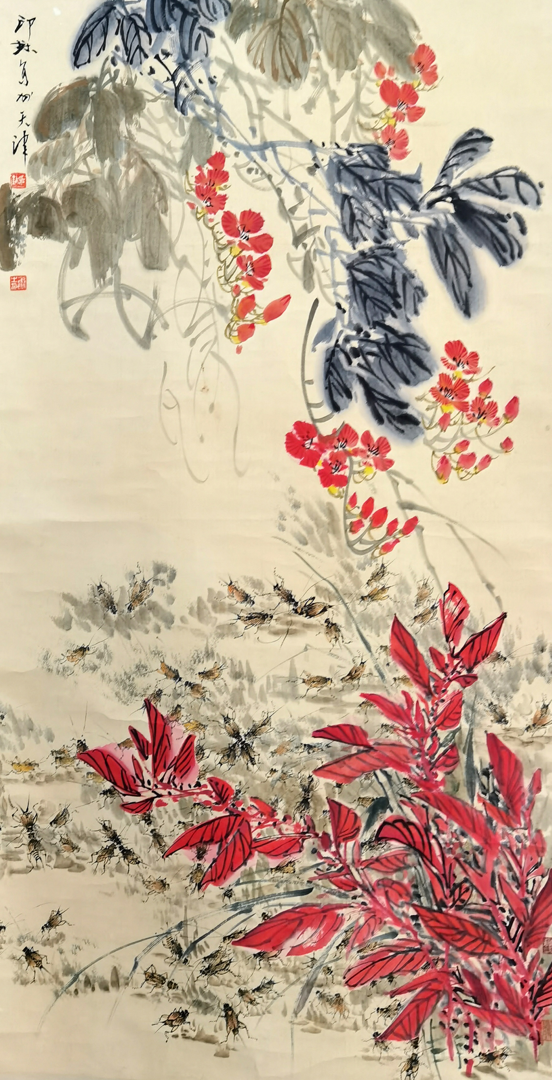 萧朗　     花卉