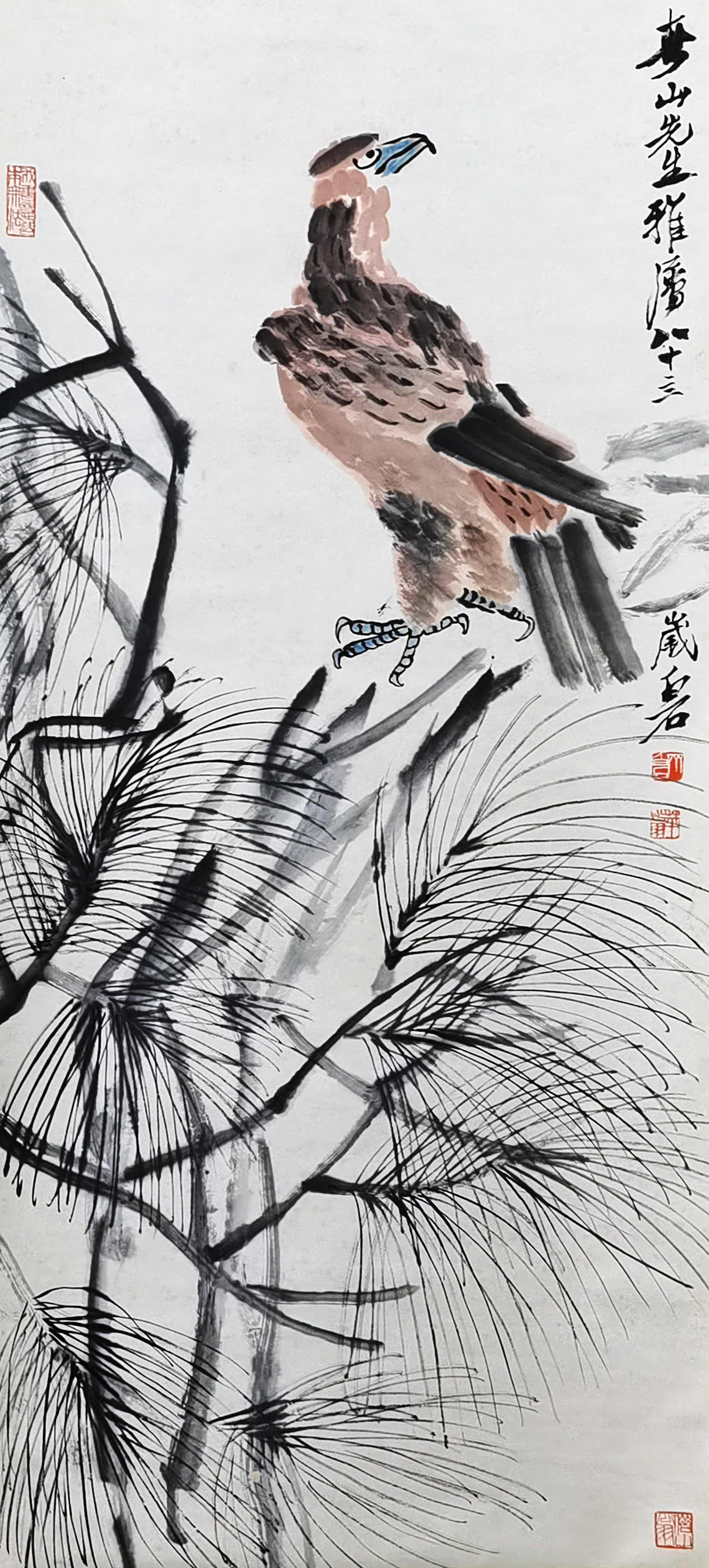 齐白石     松鹰图