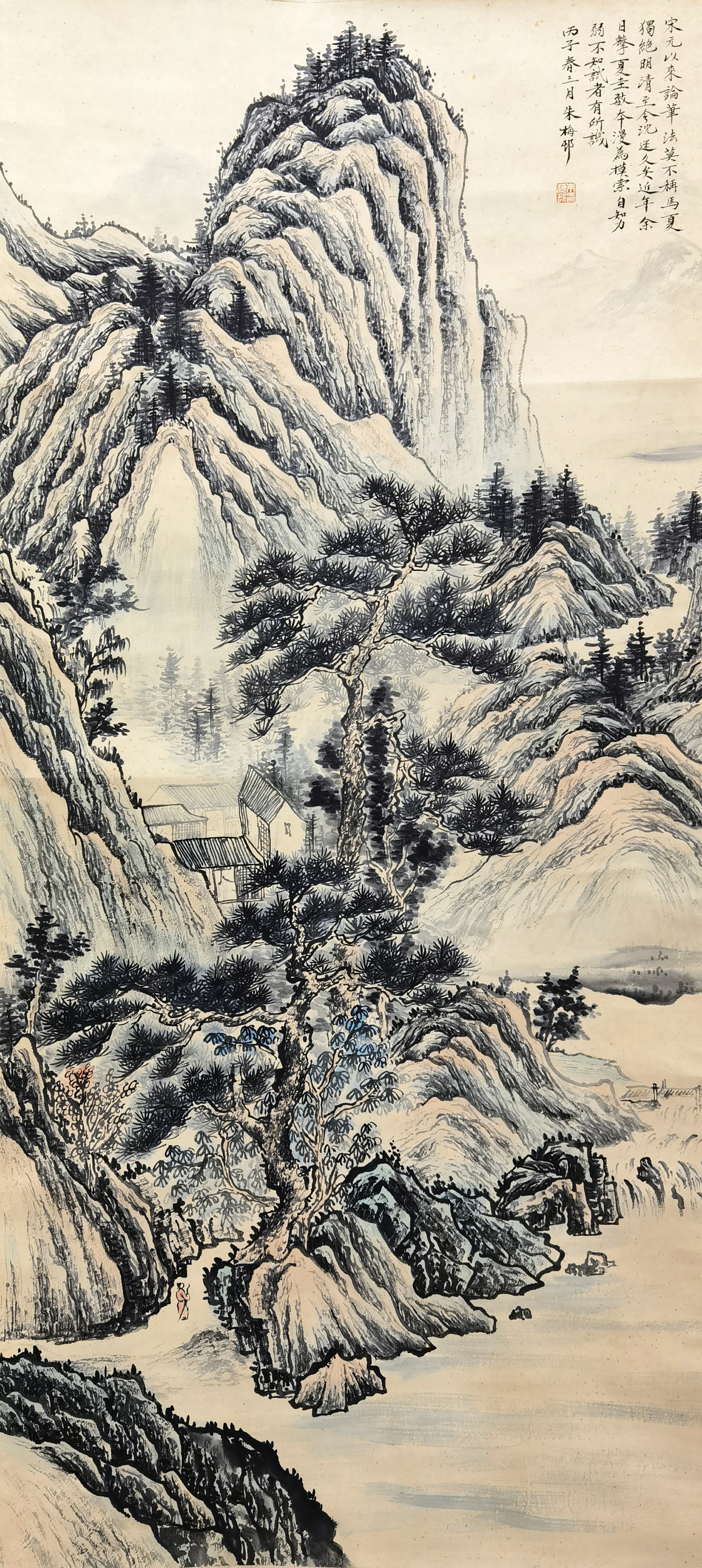 朱梅邨     山水