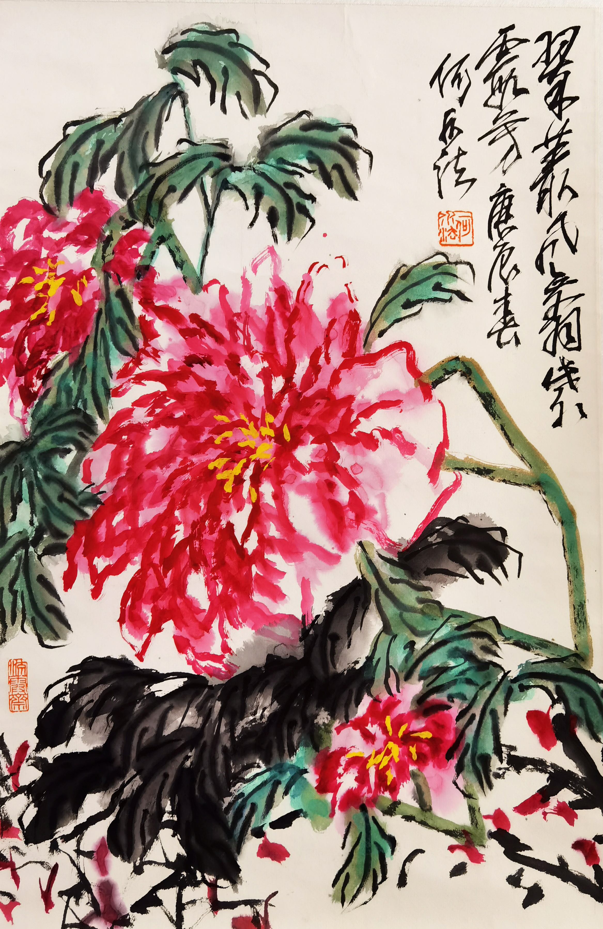 何水法     牡丹