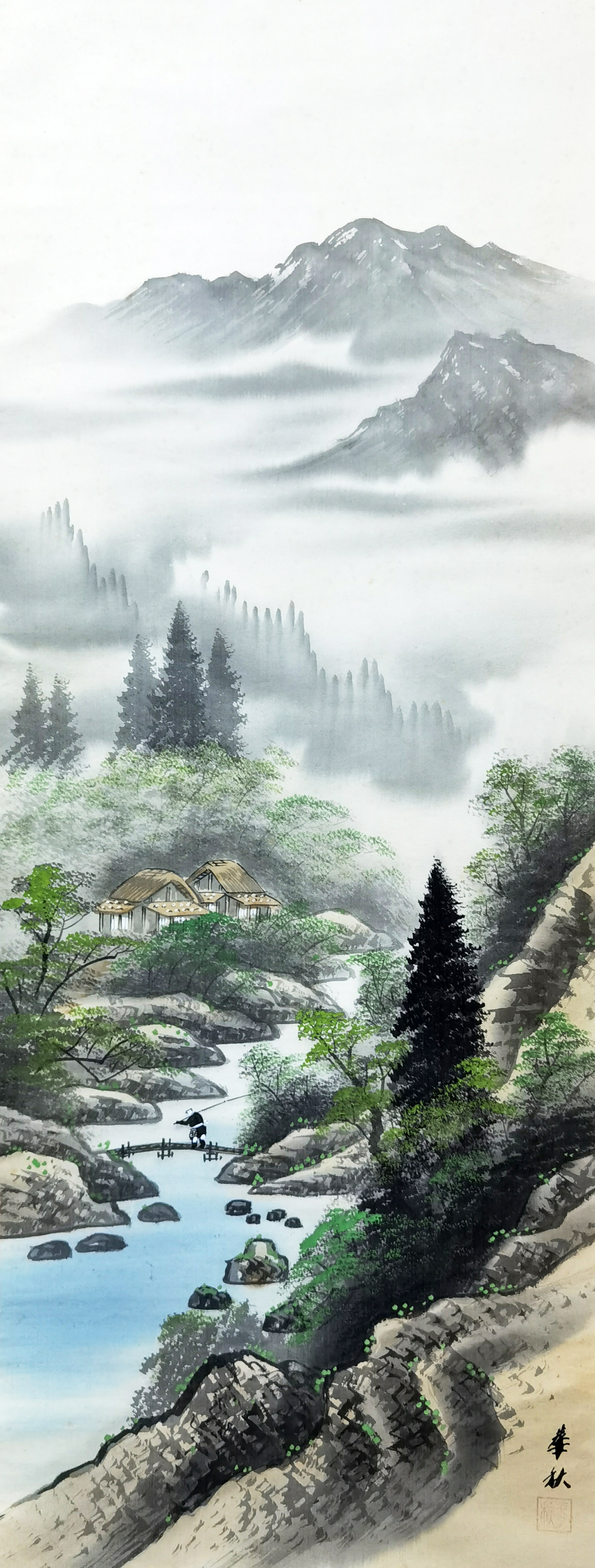 华秋     山水