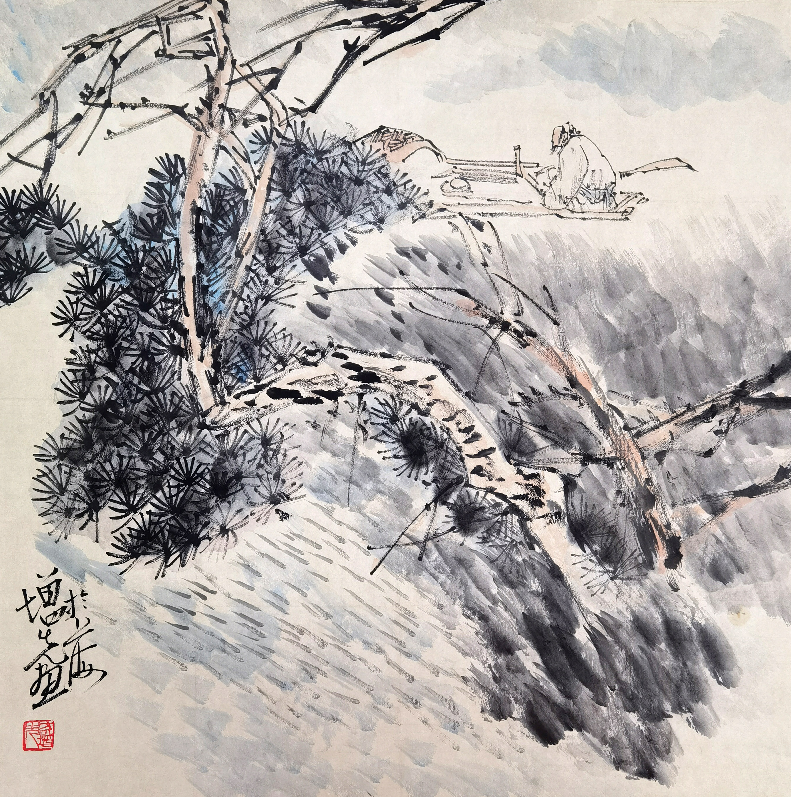 方增先     山水人物