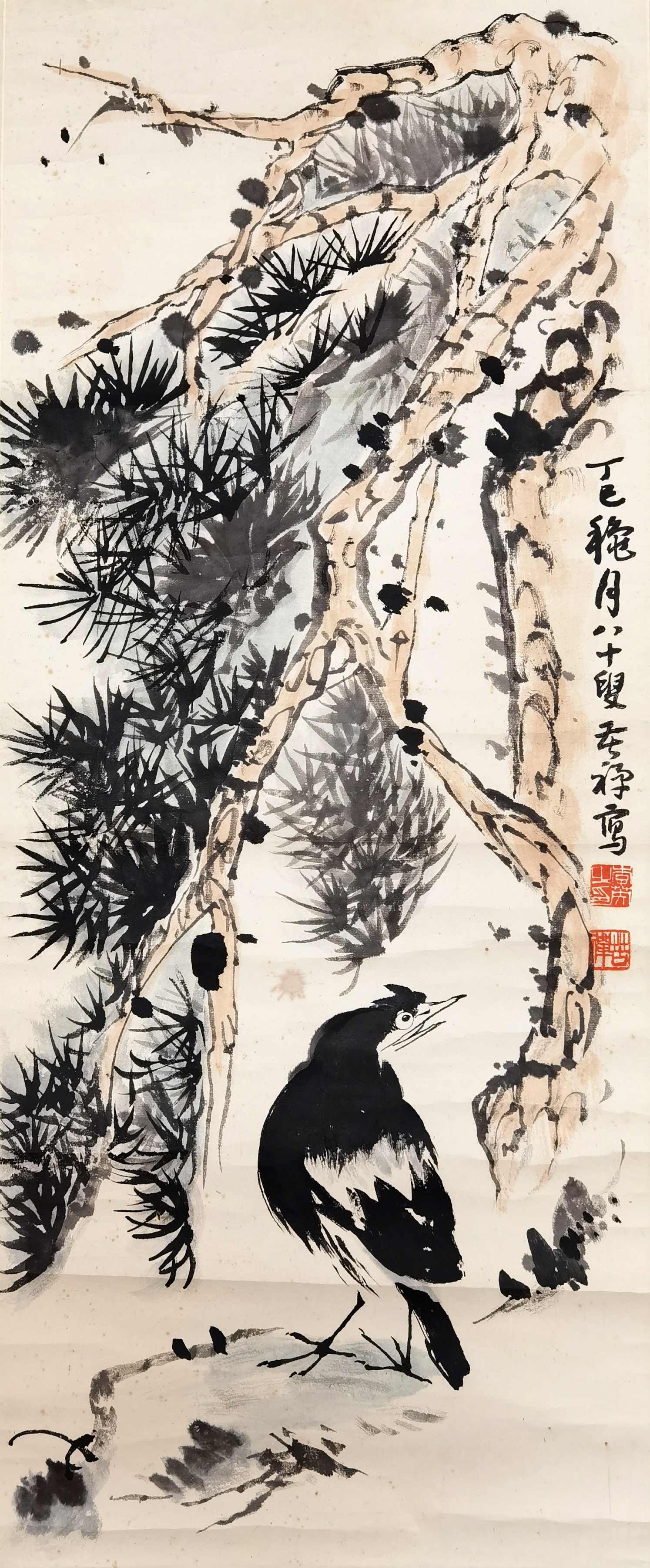 李苦禅     松鸟图