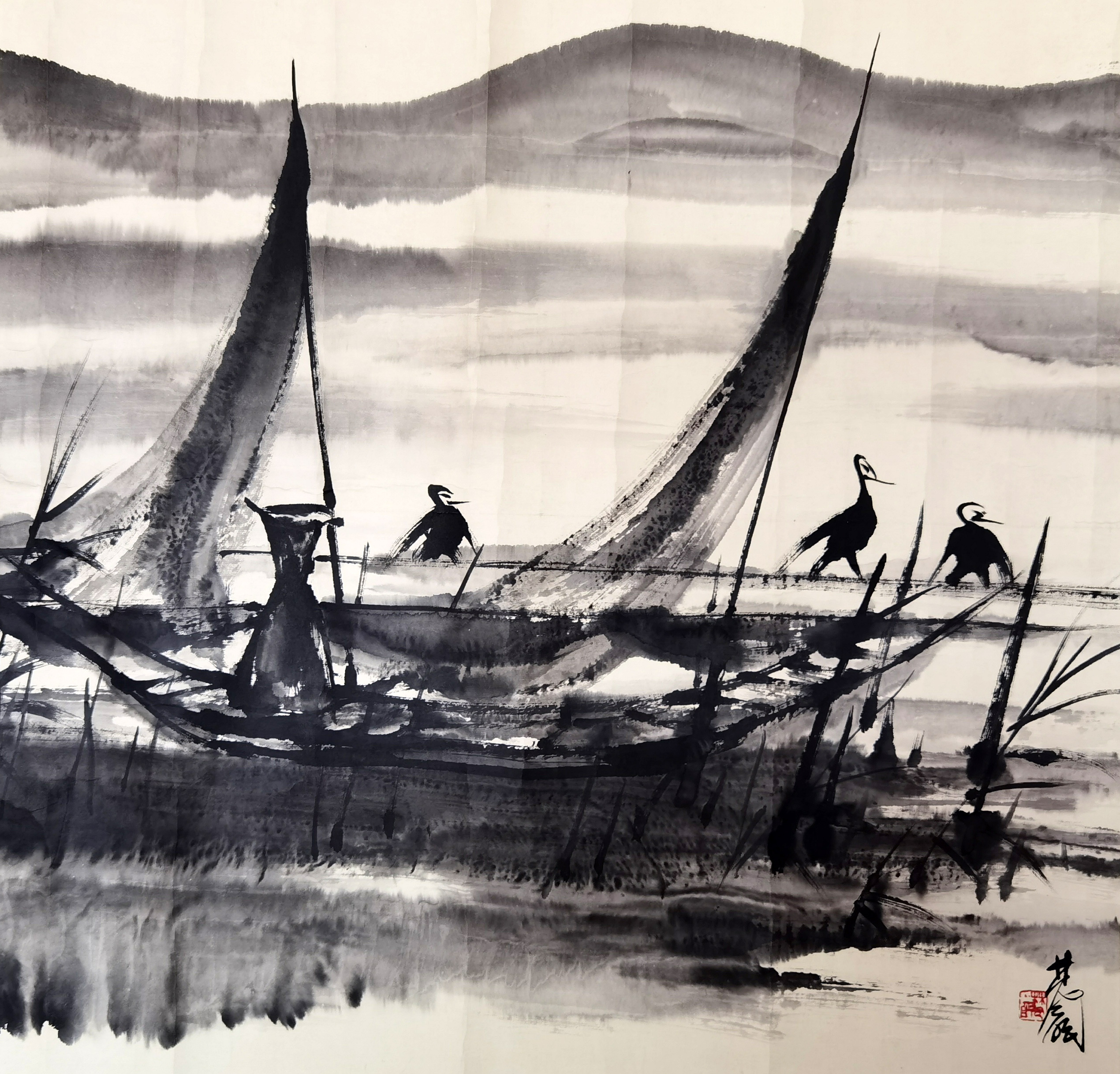 林风眠     山水