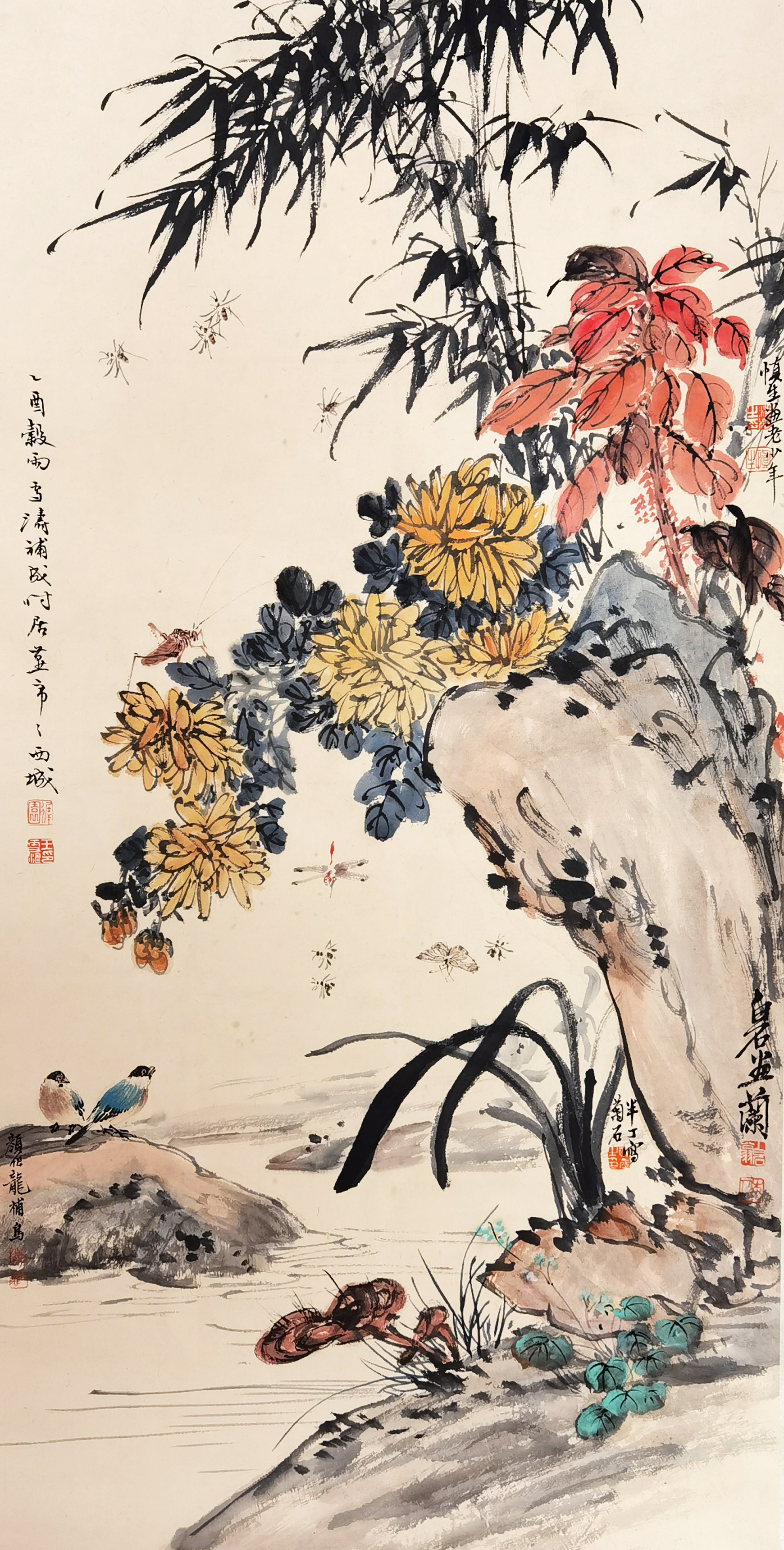 齐白石 王雪涛 汪慎生等     花鸟