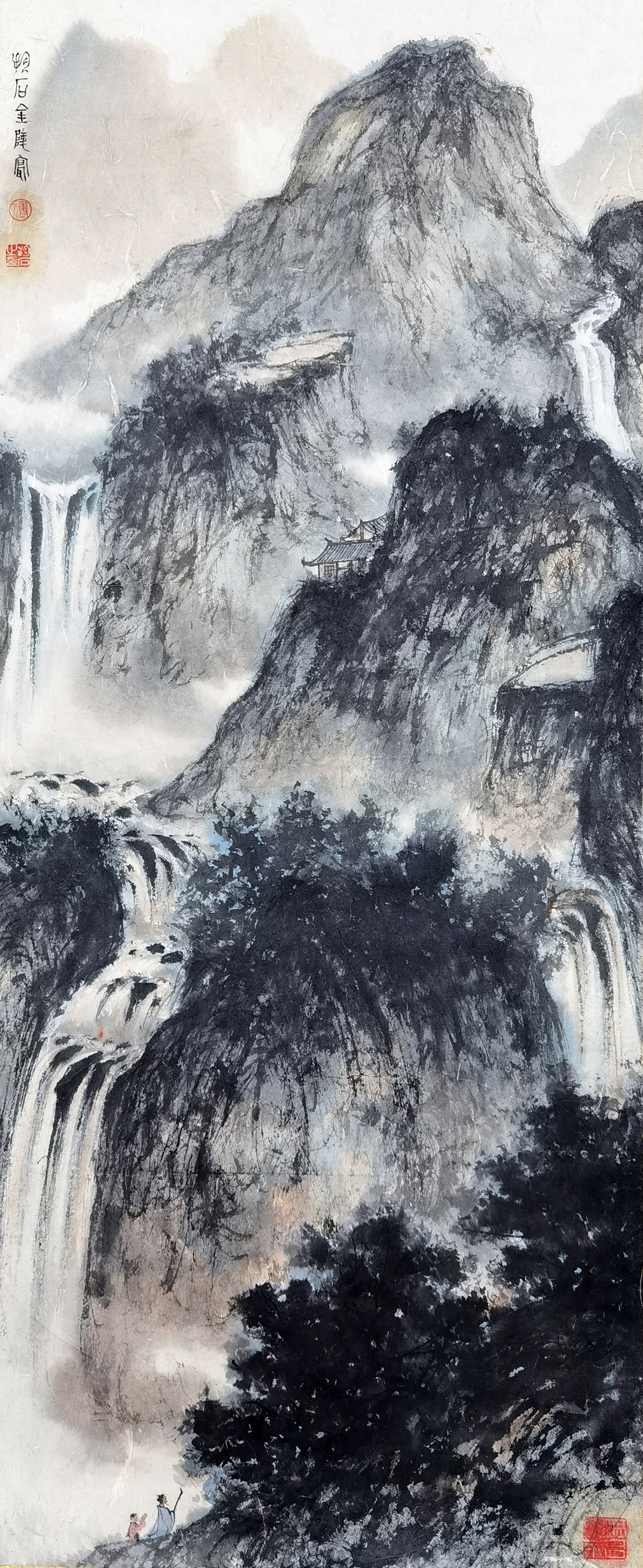 傅抱石     山水