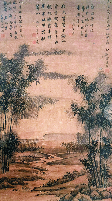 管道昇     山水  注： 翁方纲  刘庸  彭元瑞等诸家鉴赏题跋 