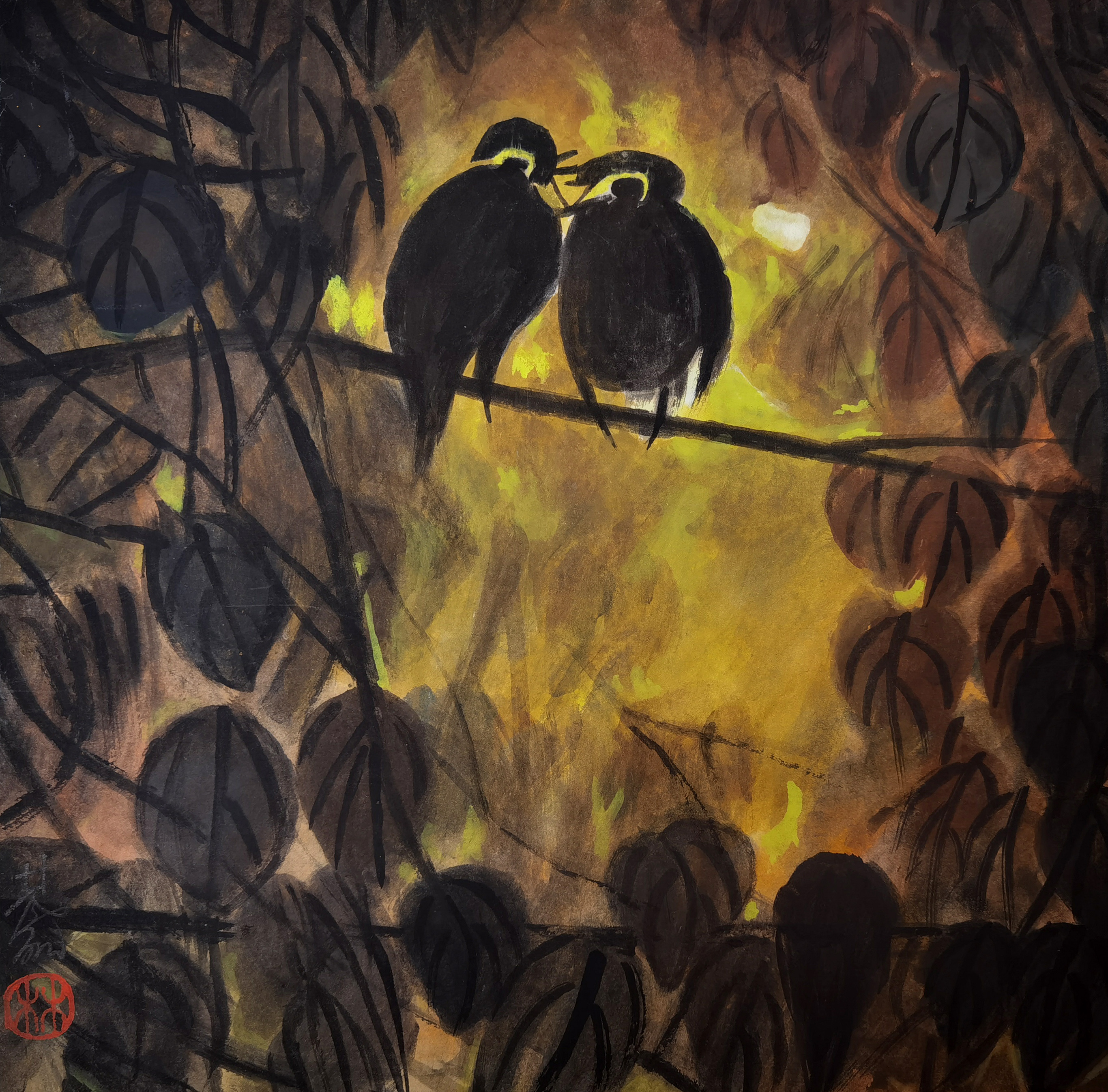 林风眠     花鸟