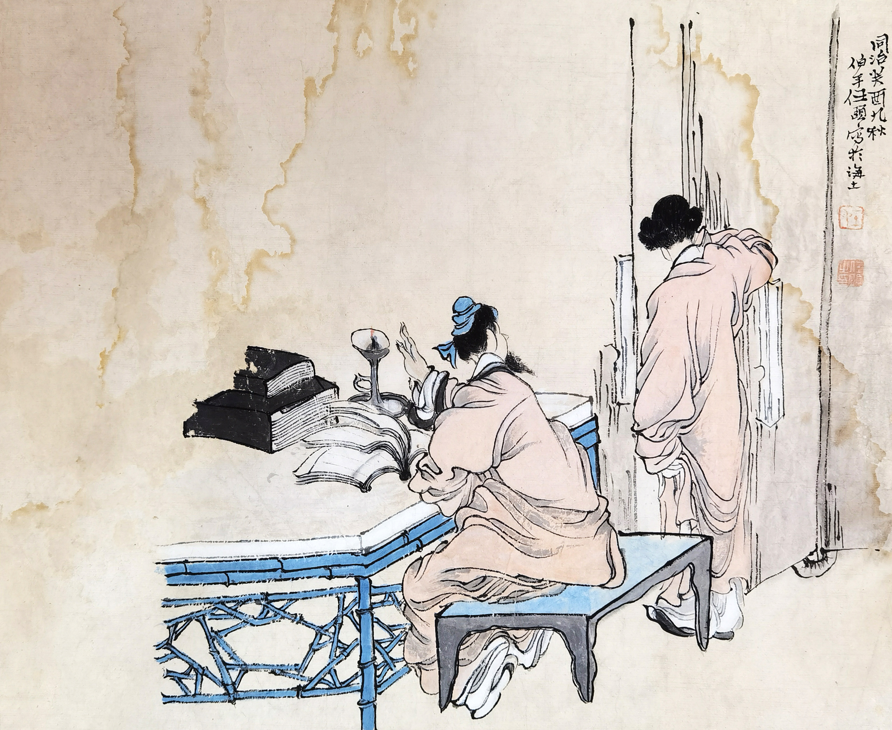 任伯年     教书图