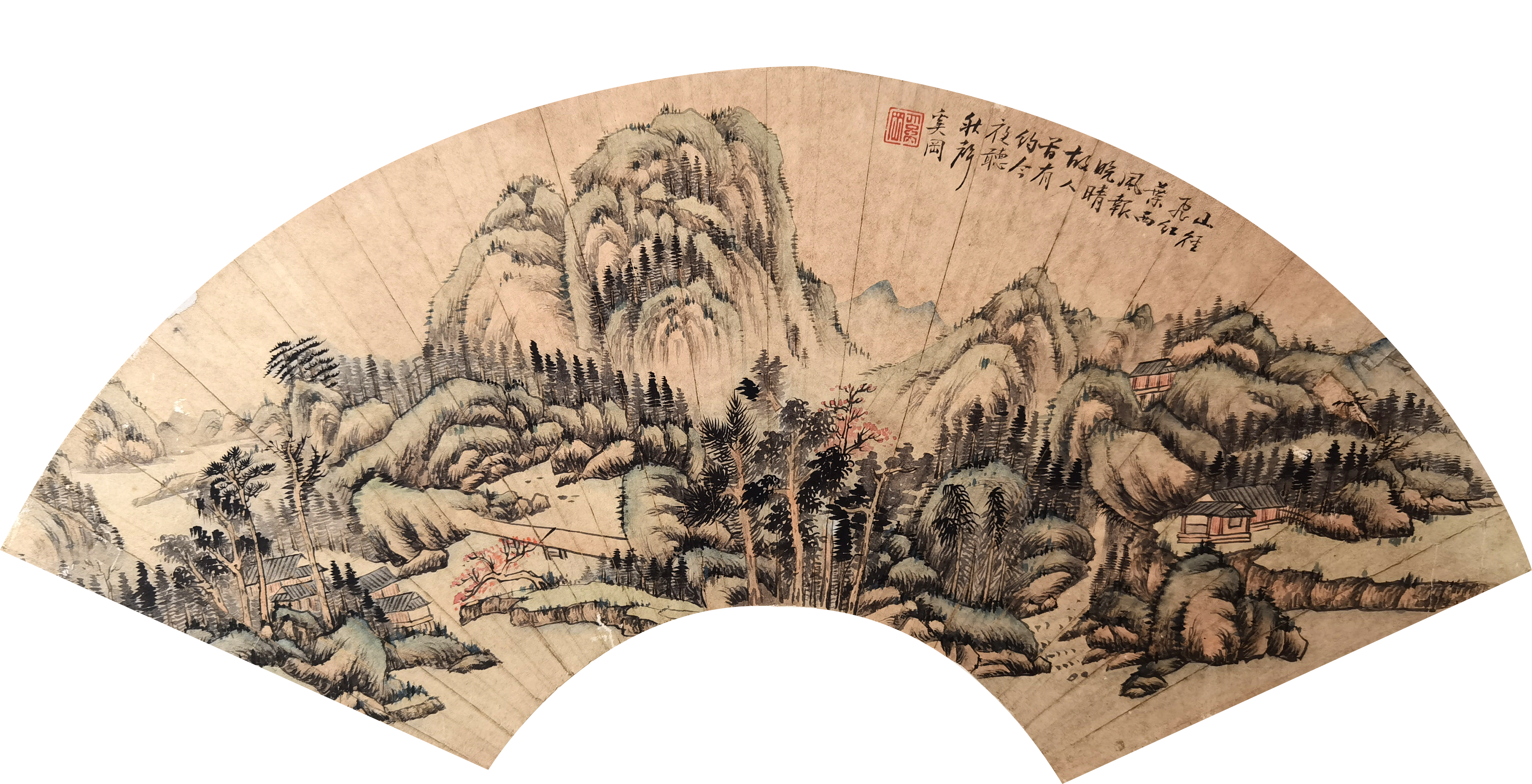 奚冈     山水