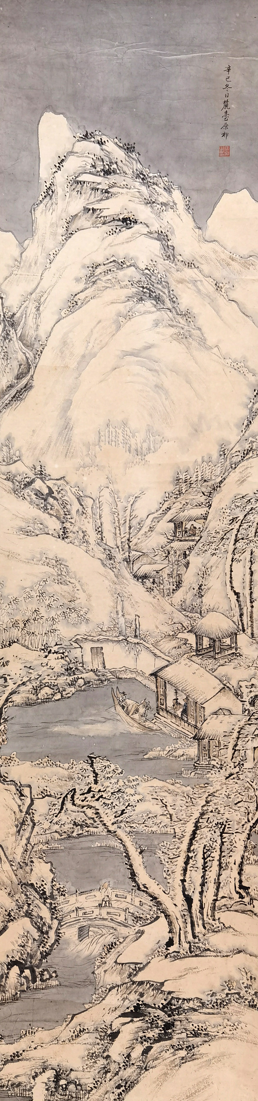 王原祁     雪景山水