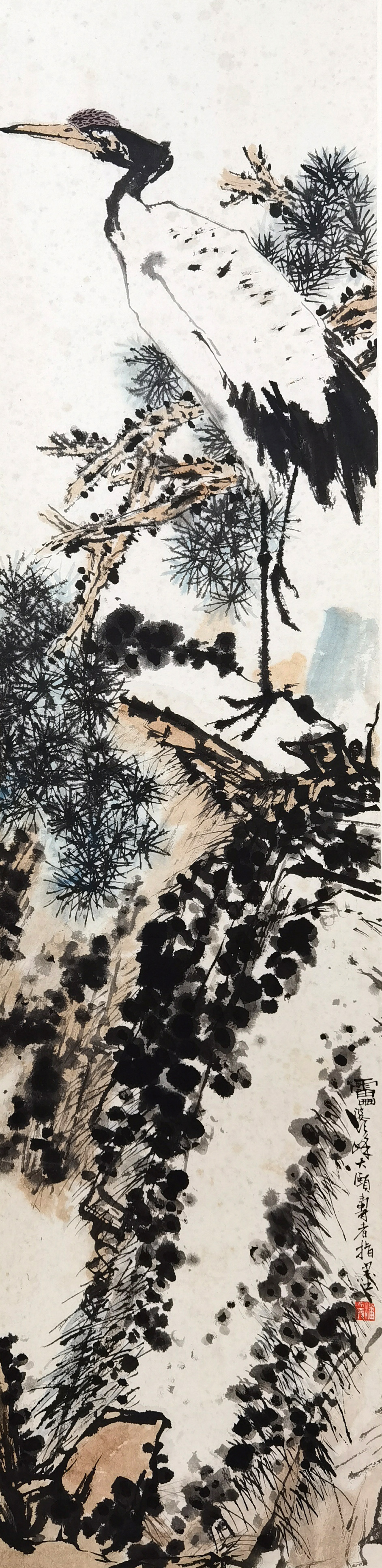 潘天寿     松鹰图