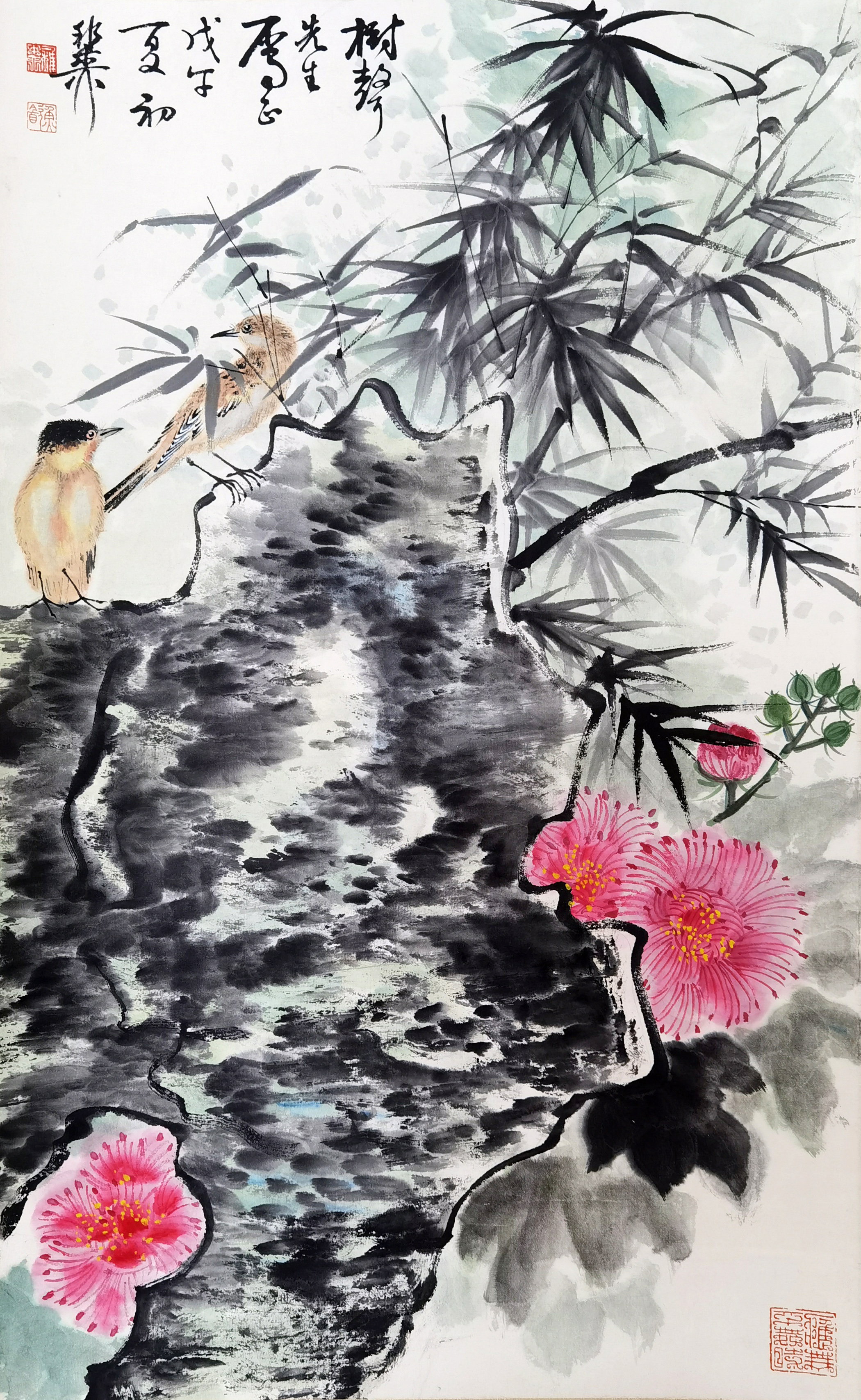 谢稚柳     花鸟