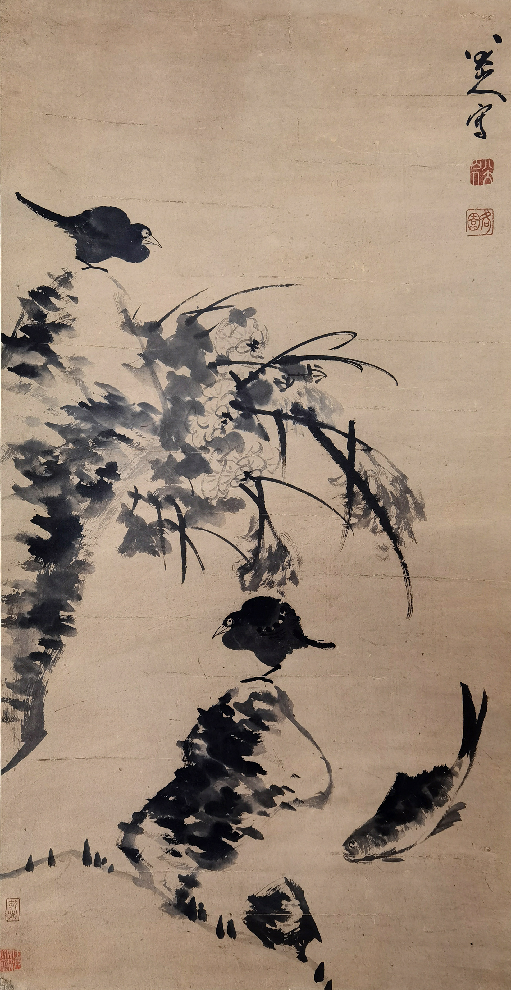 八大山人      花鸟