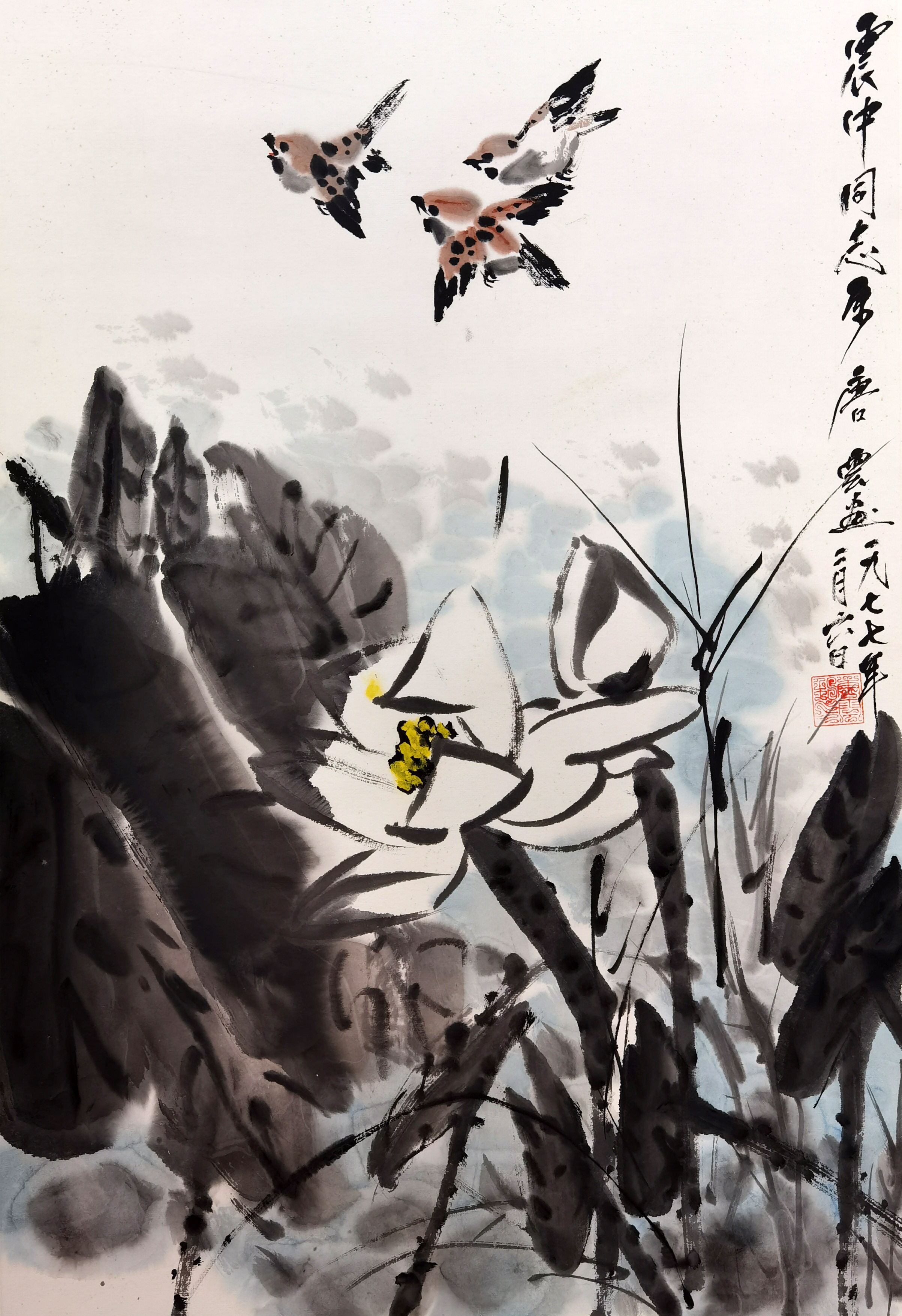 唐云     花鸟
