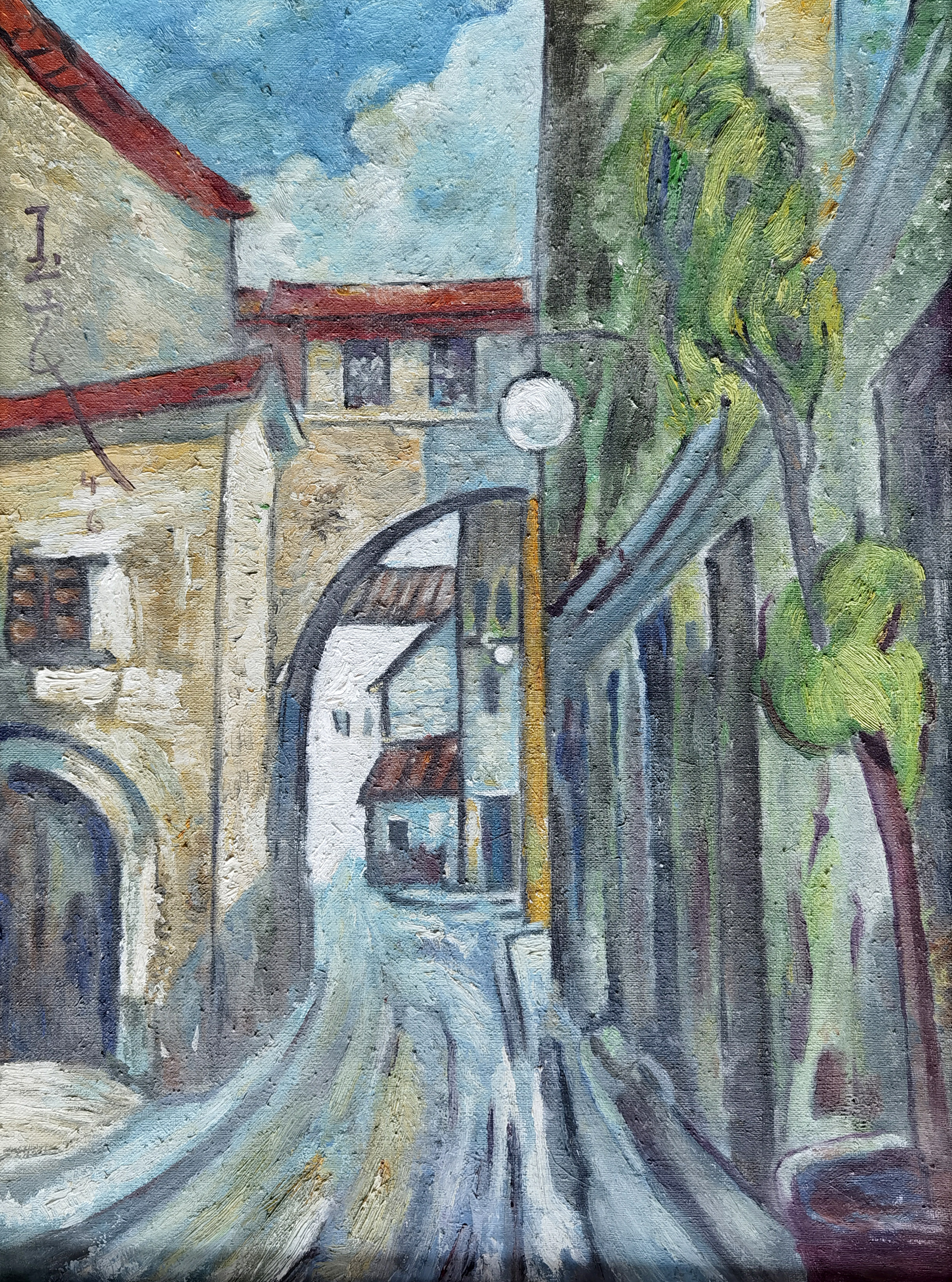 潘玉良     风景 油画