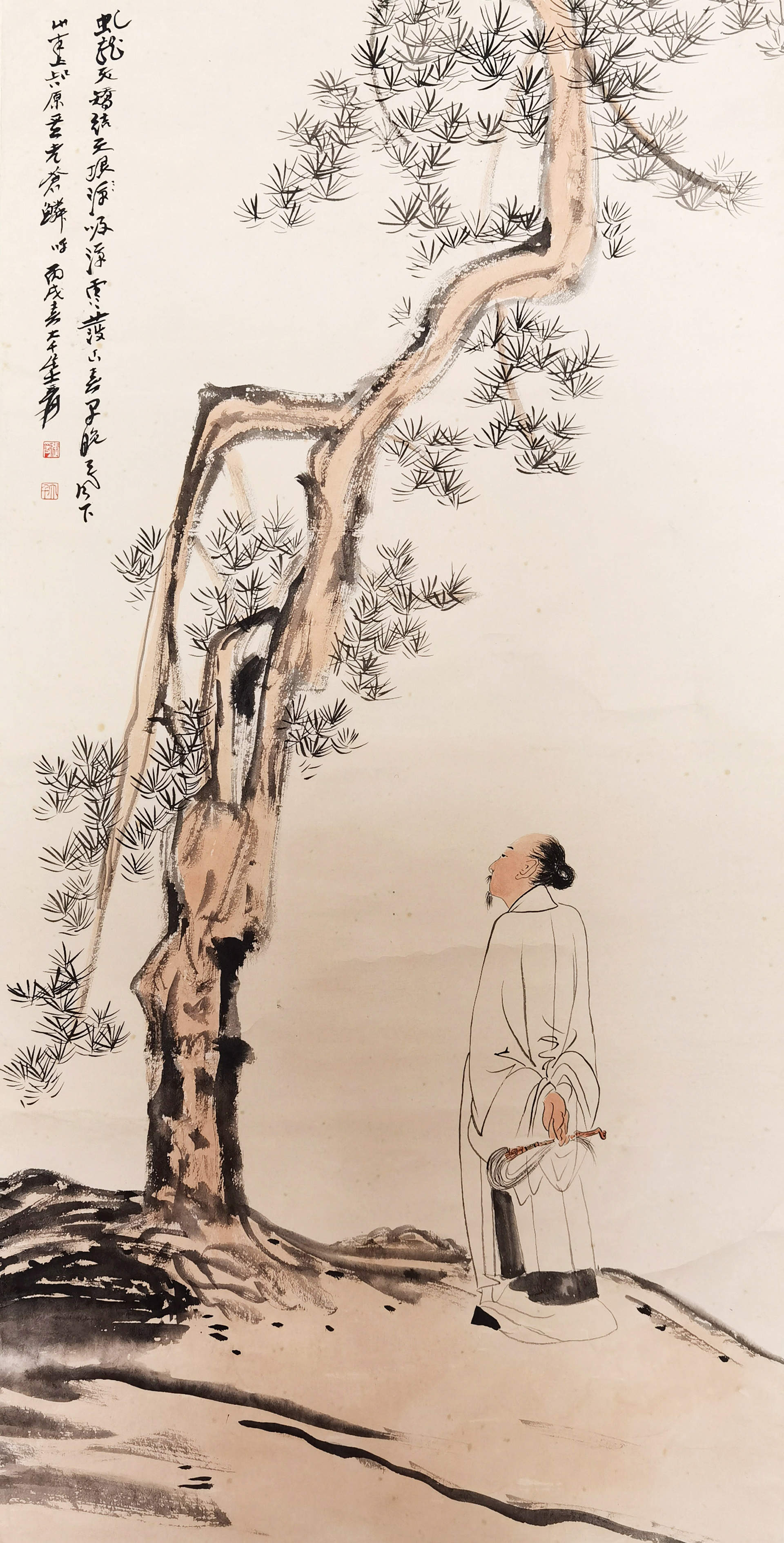 张大千     松下高士