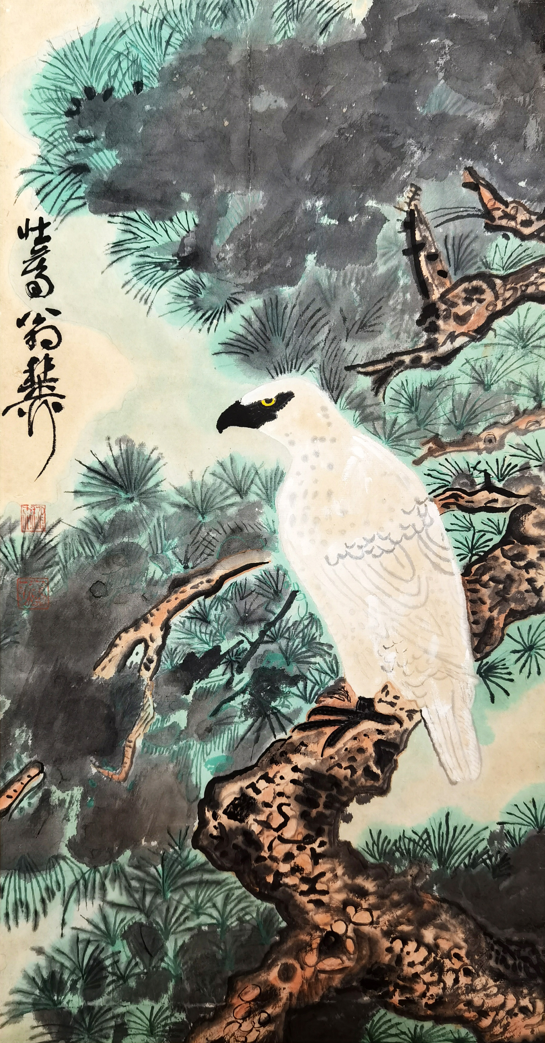 谢稚柳     松鹰图