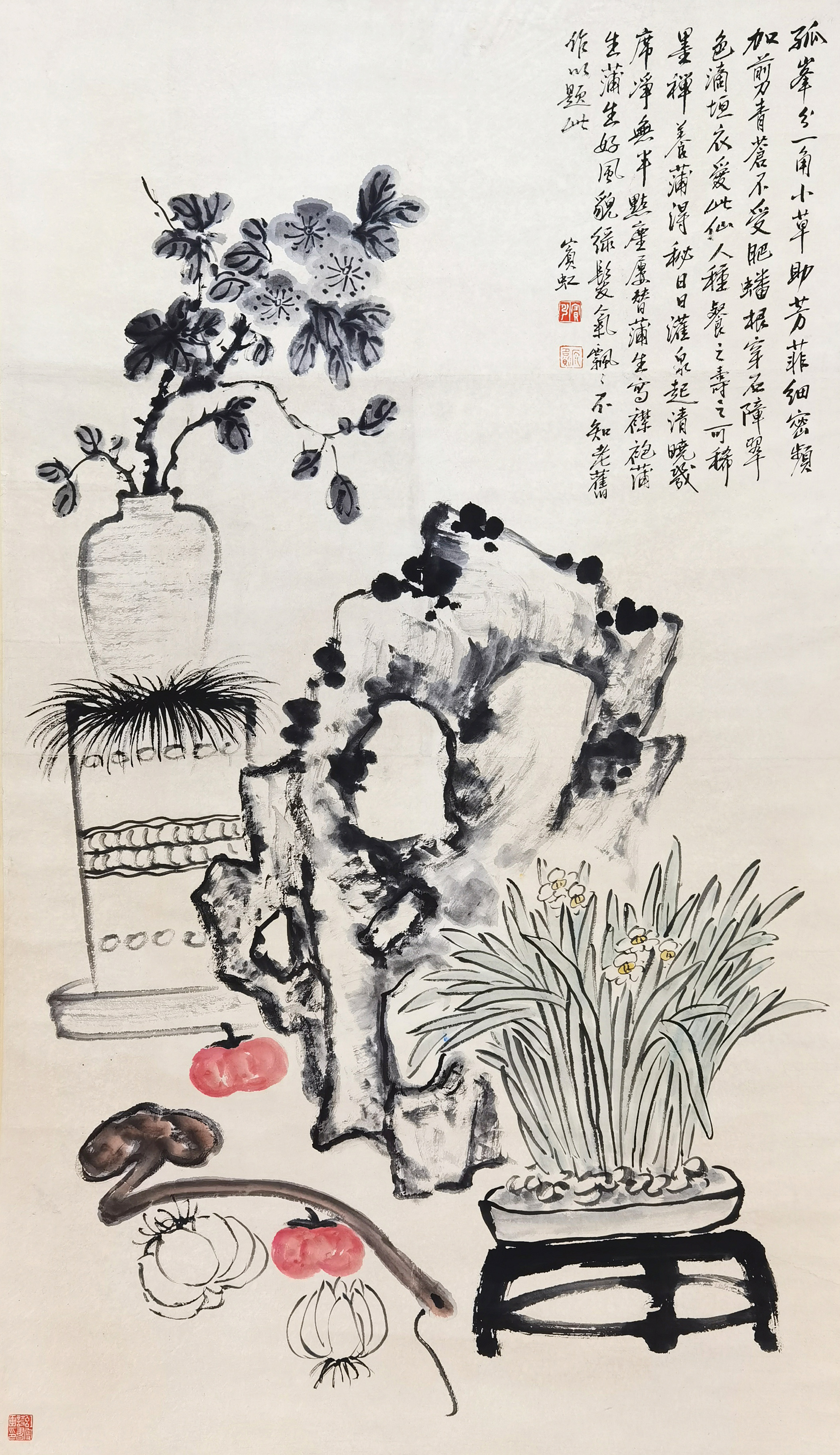 黄宾虹     花卉