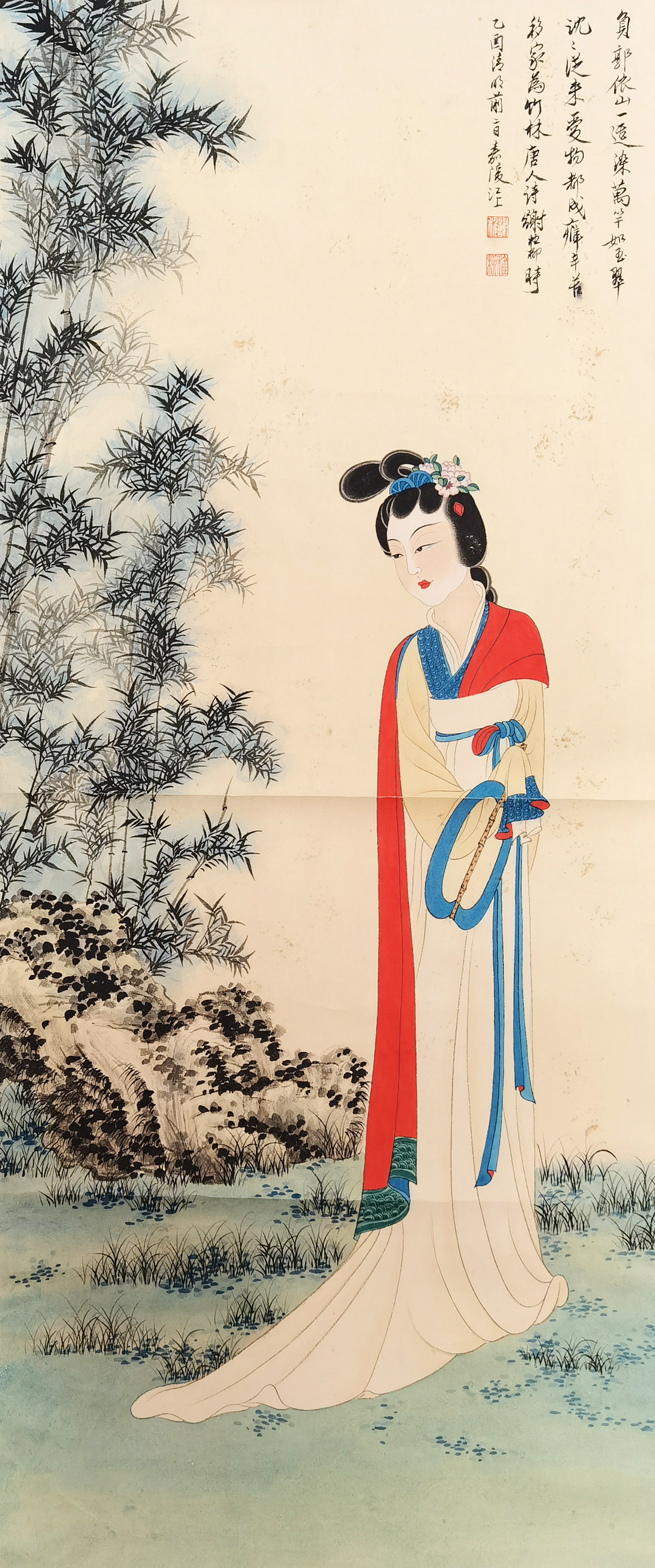 谢稚柳     仕女