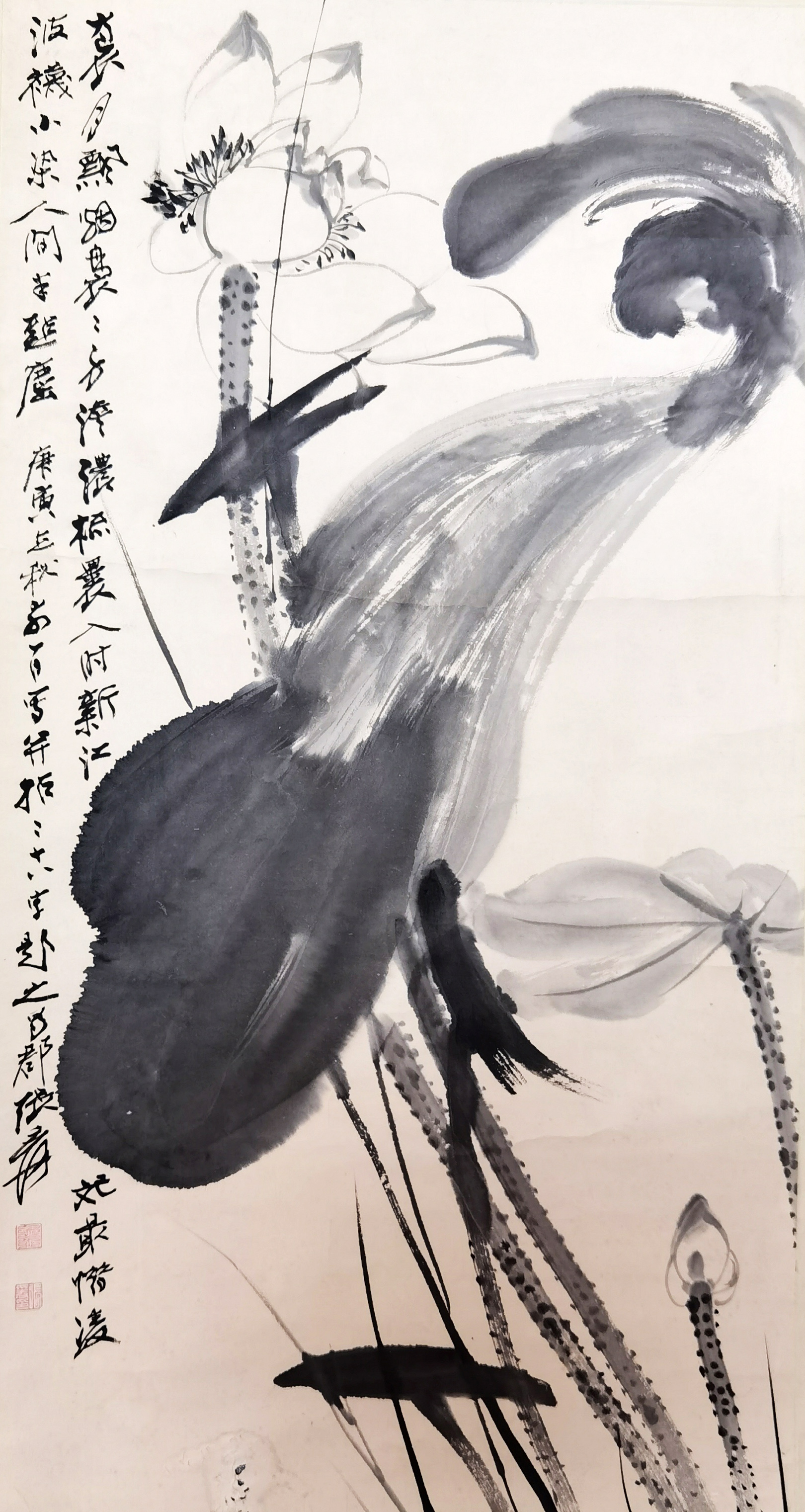 张大千     墨荷