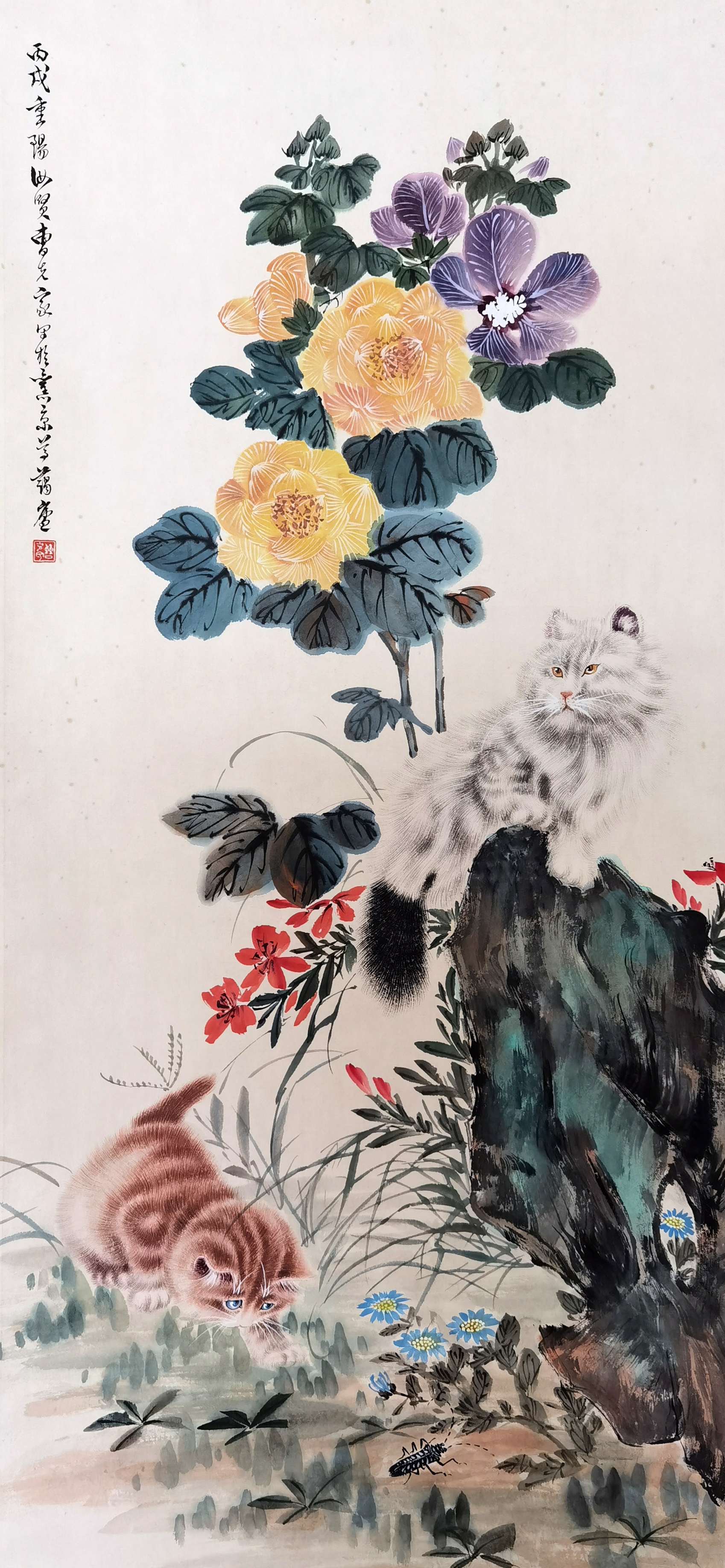 曹克家        双猫图