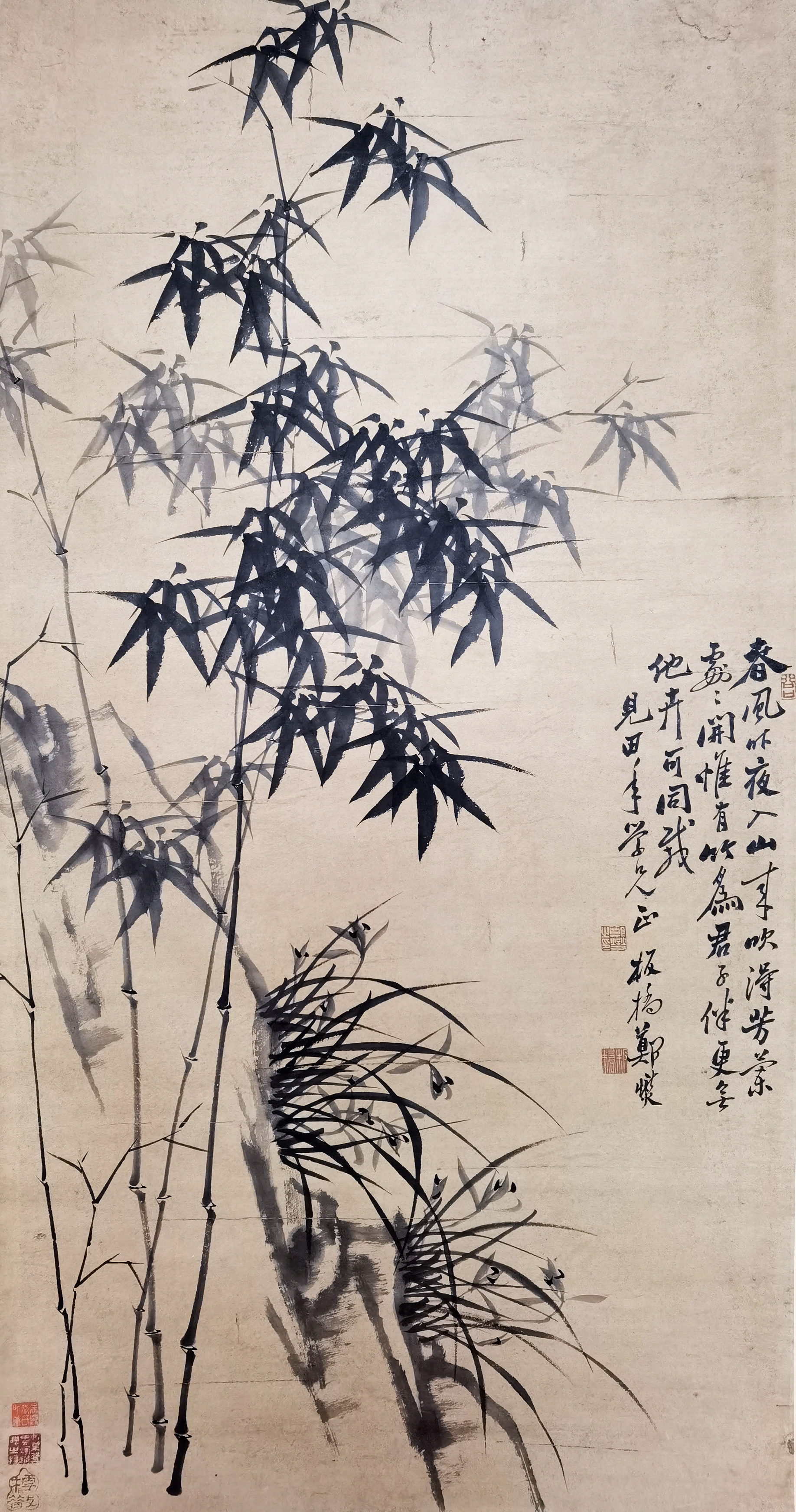 郑板桥     兰竹图