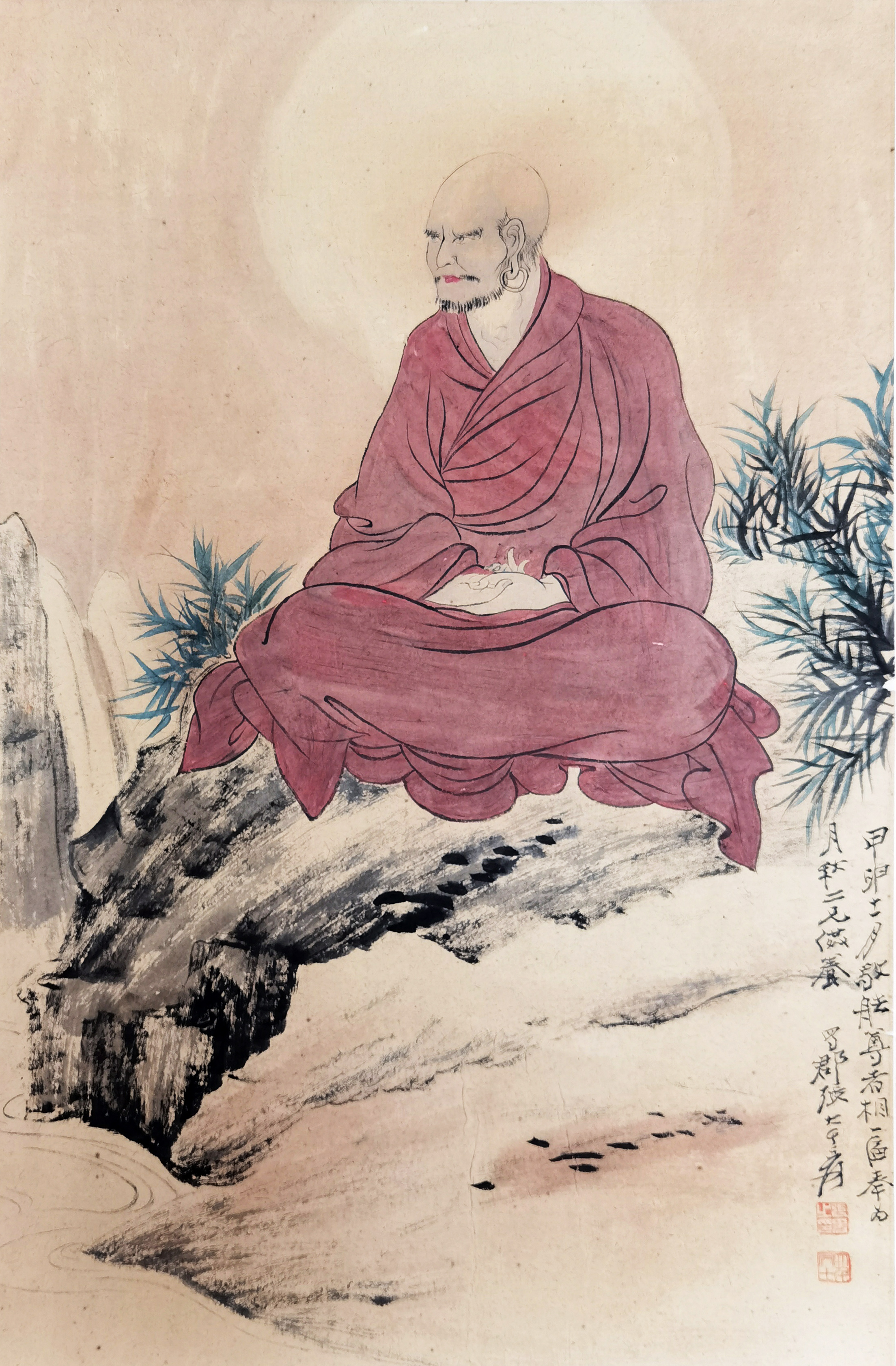 张大千     罗汉