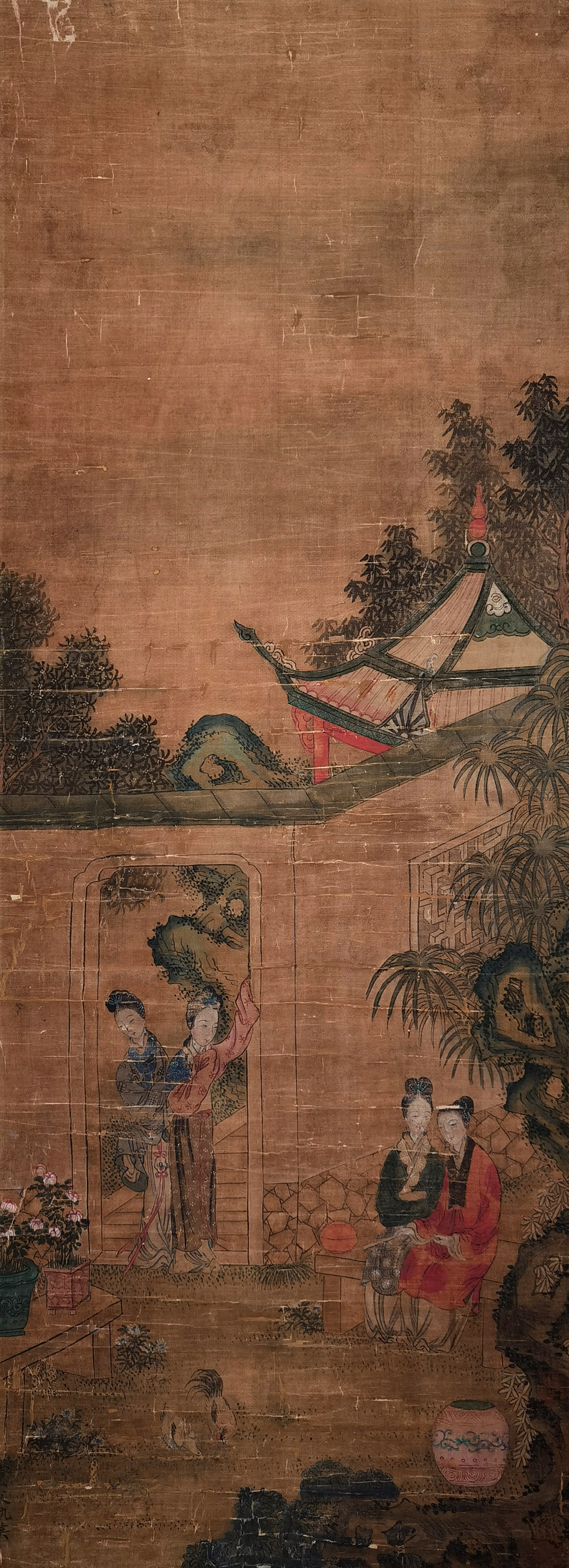 仇英     西园仕女图