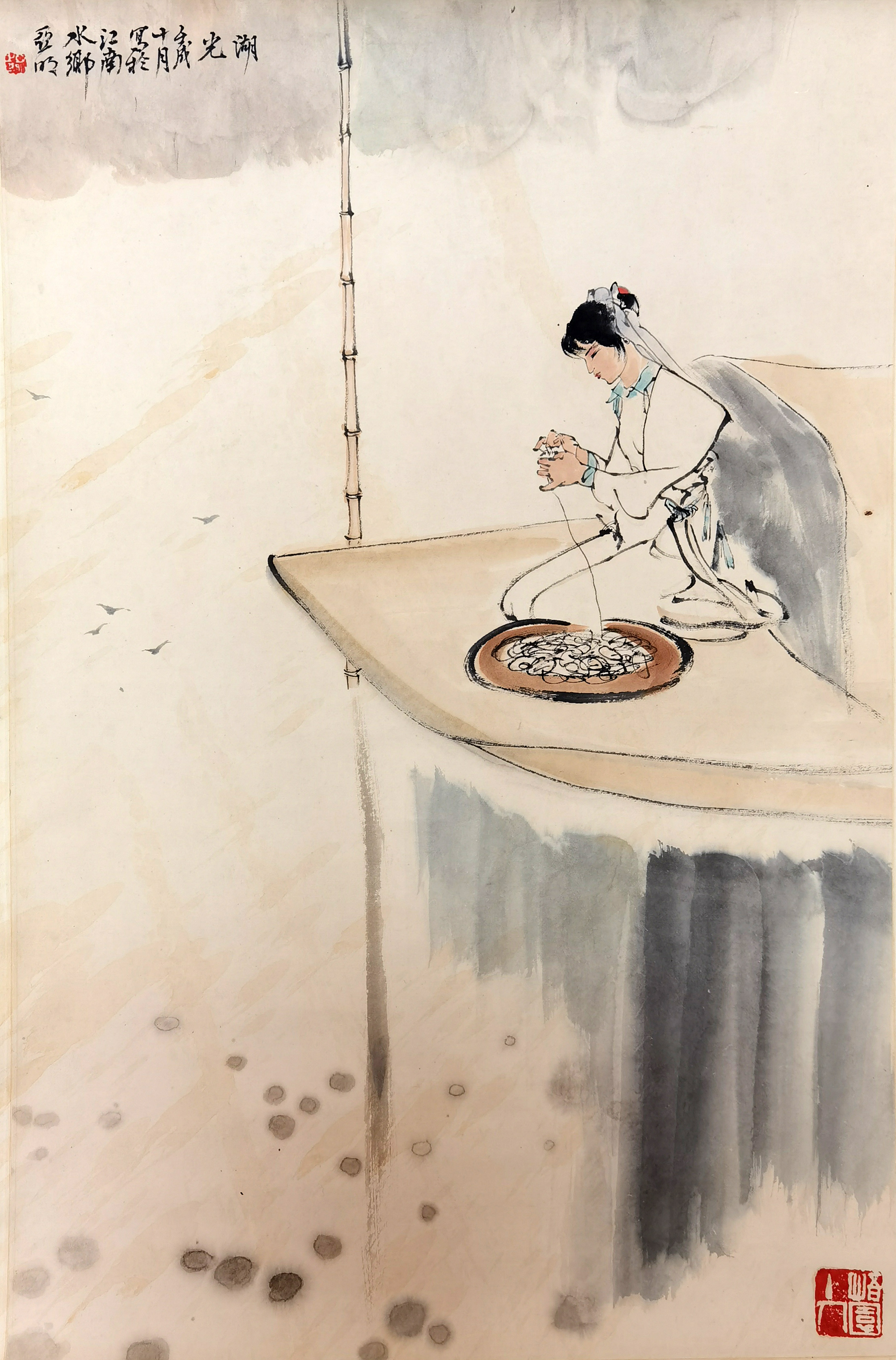 亚明     湖光